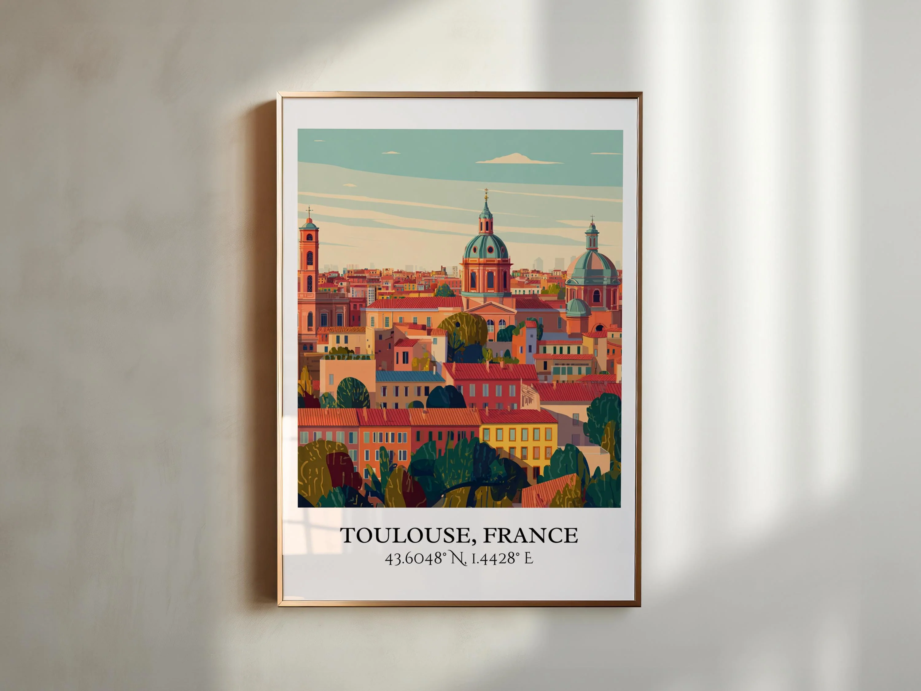 Toulouse, France – Watercolor Art Print - Image 3