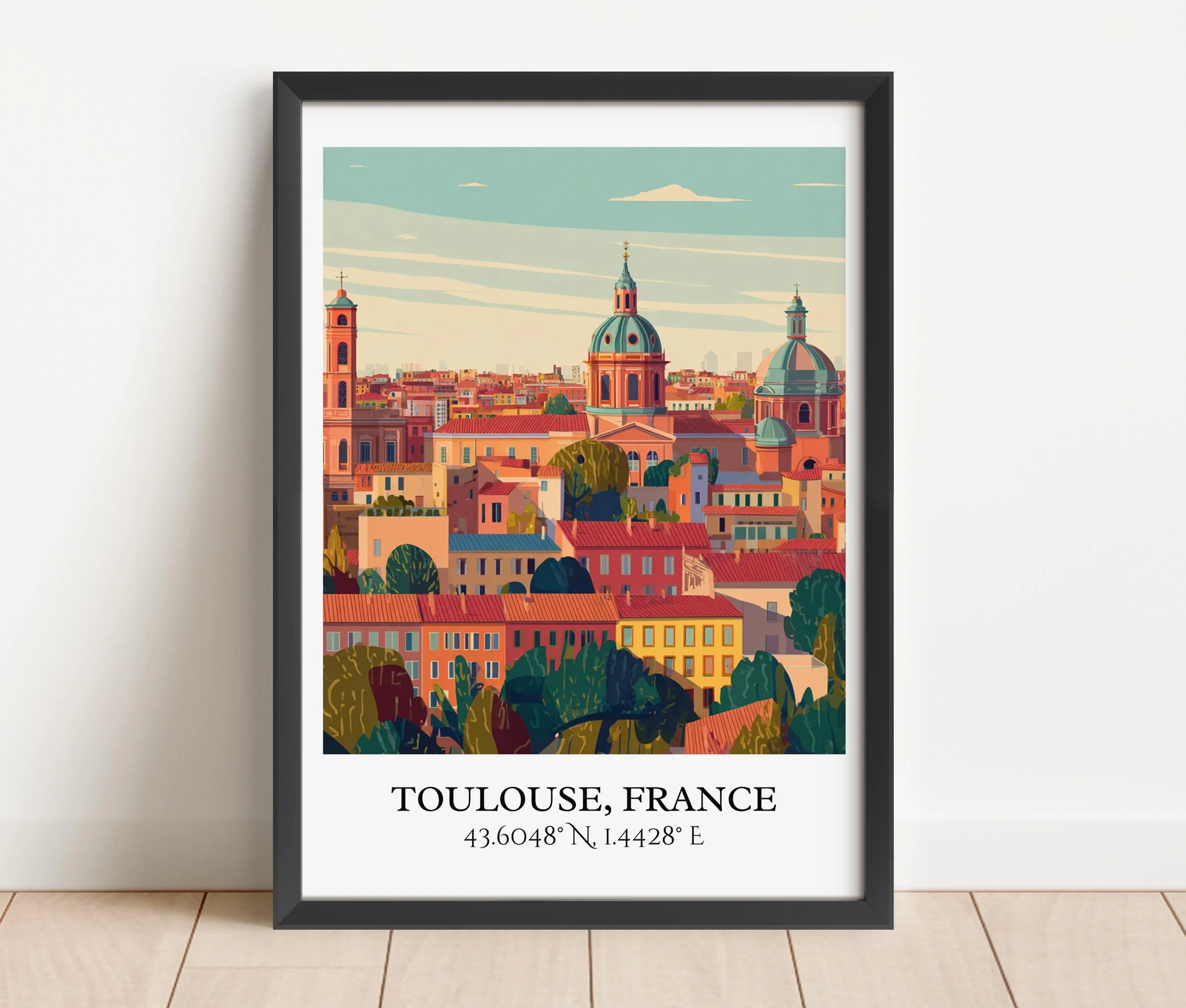 Toulouse, France – Watercolor Art Print - Image 4