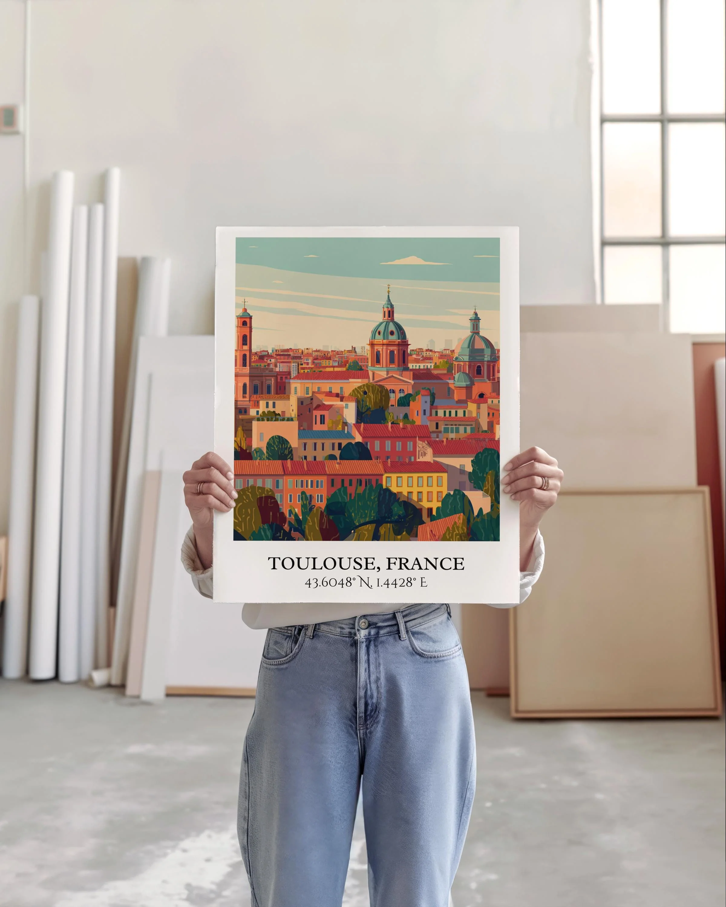 Toulouse, France – Watercolor Art Print - Image 5