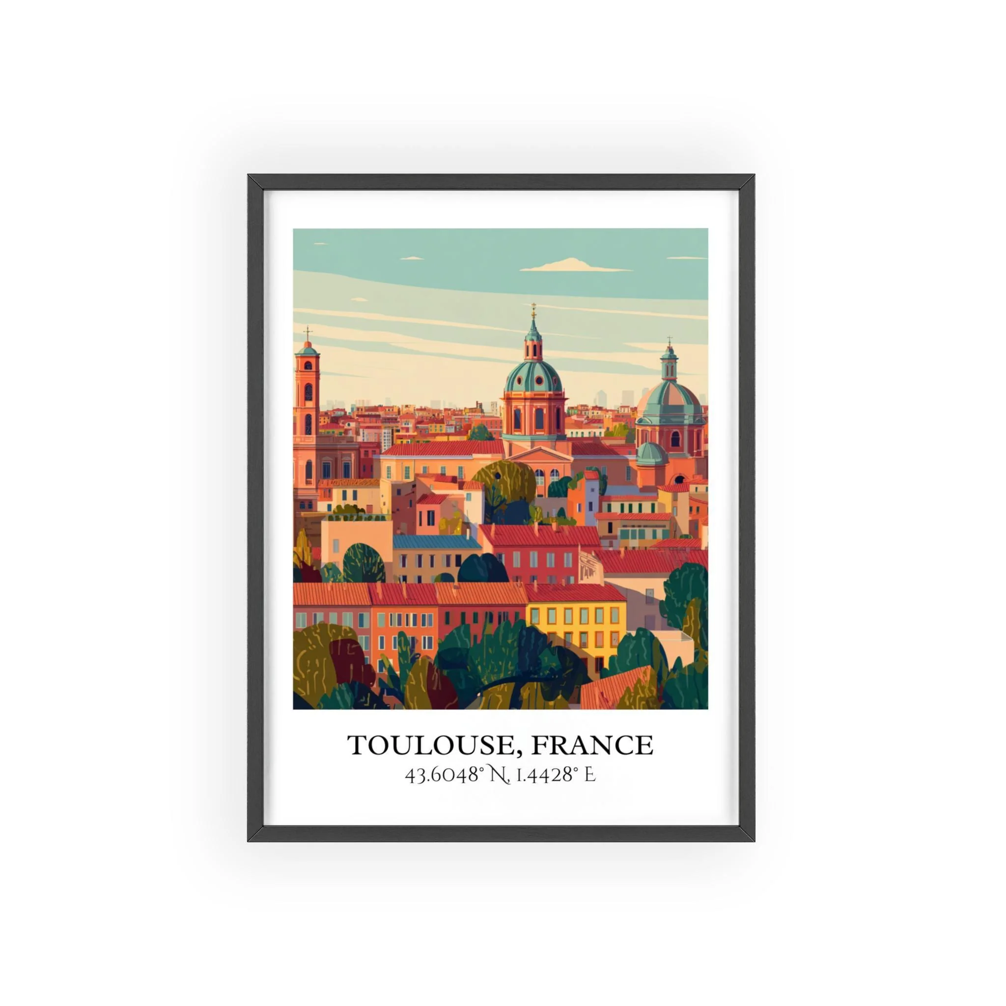Toulouse, France – Watercolor Art Print - Image 7