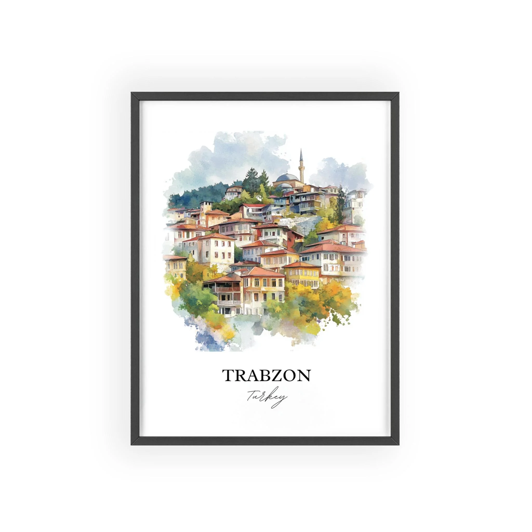 Trabzon, Turkey – Watercolor Art Print - Image 7