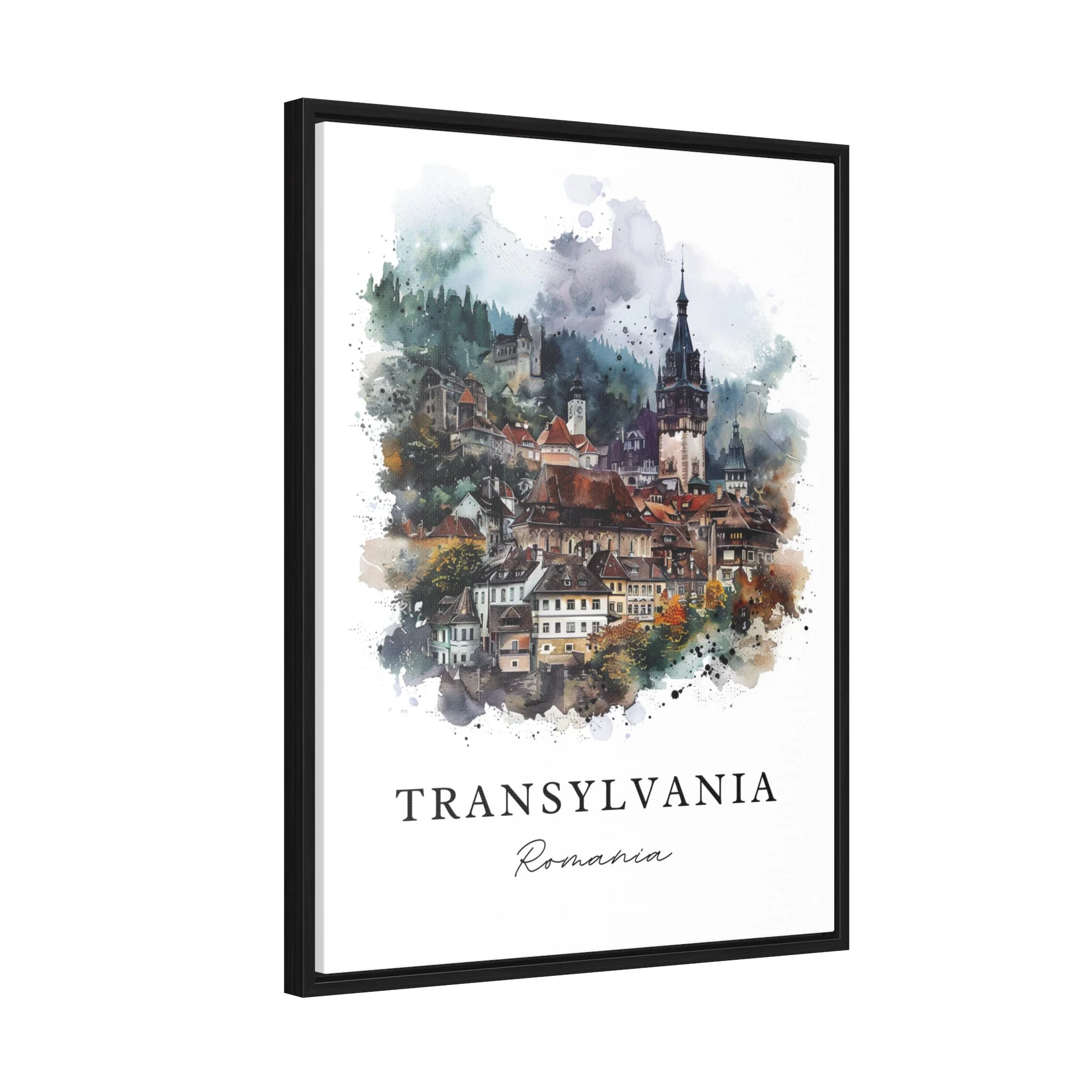 Transylvania, Romania – Watercolor Art Print - Image 6
