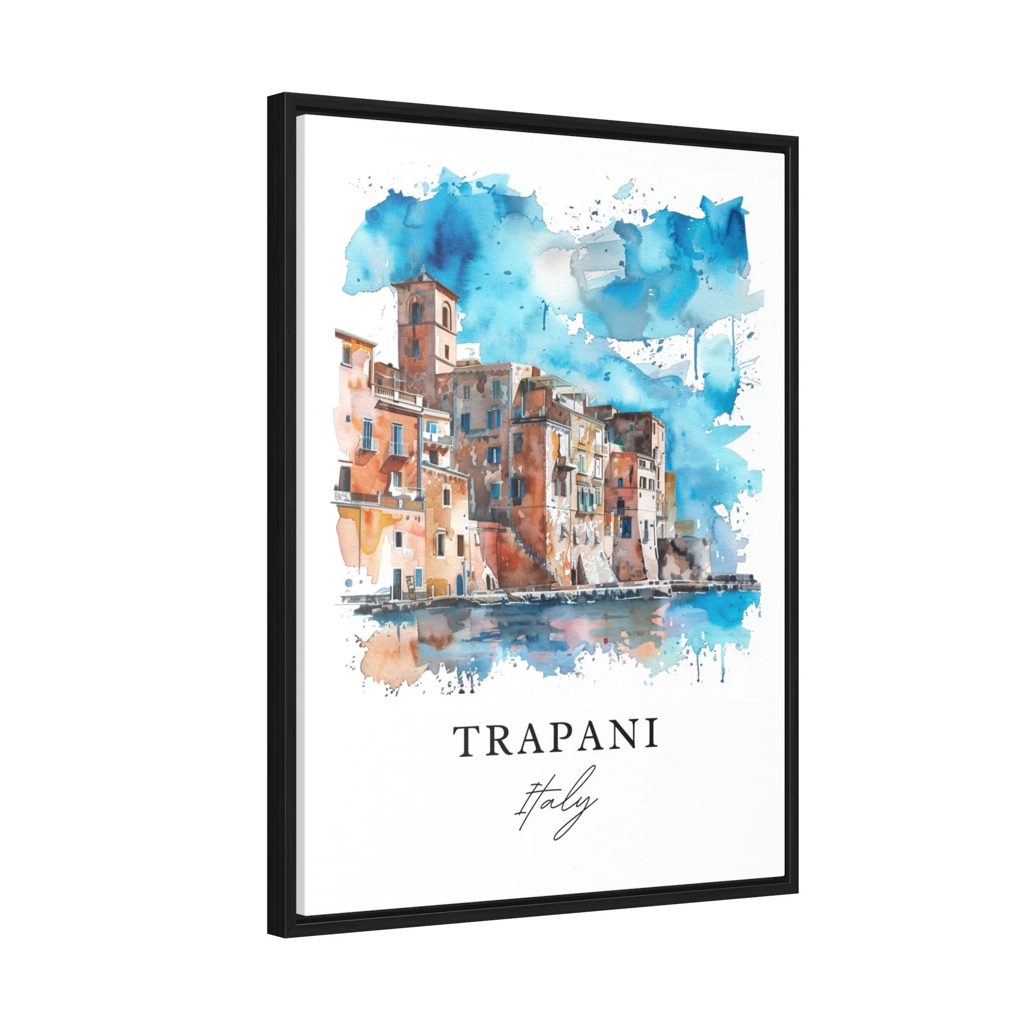 Trapani, Italy – Watercolor Art Print - Image 6