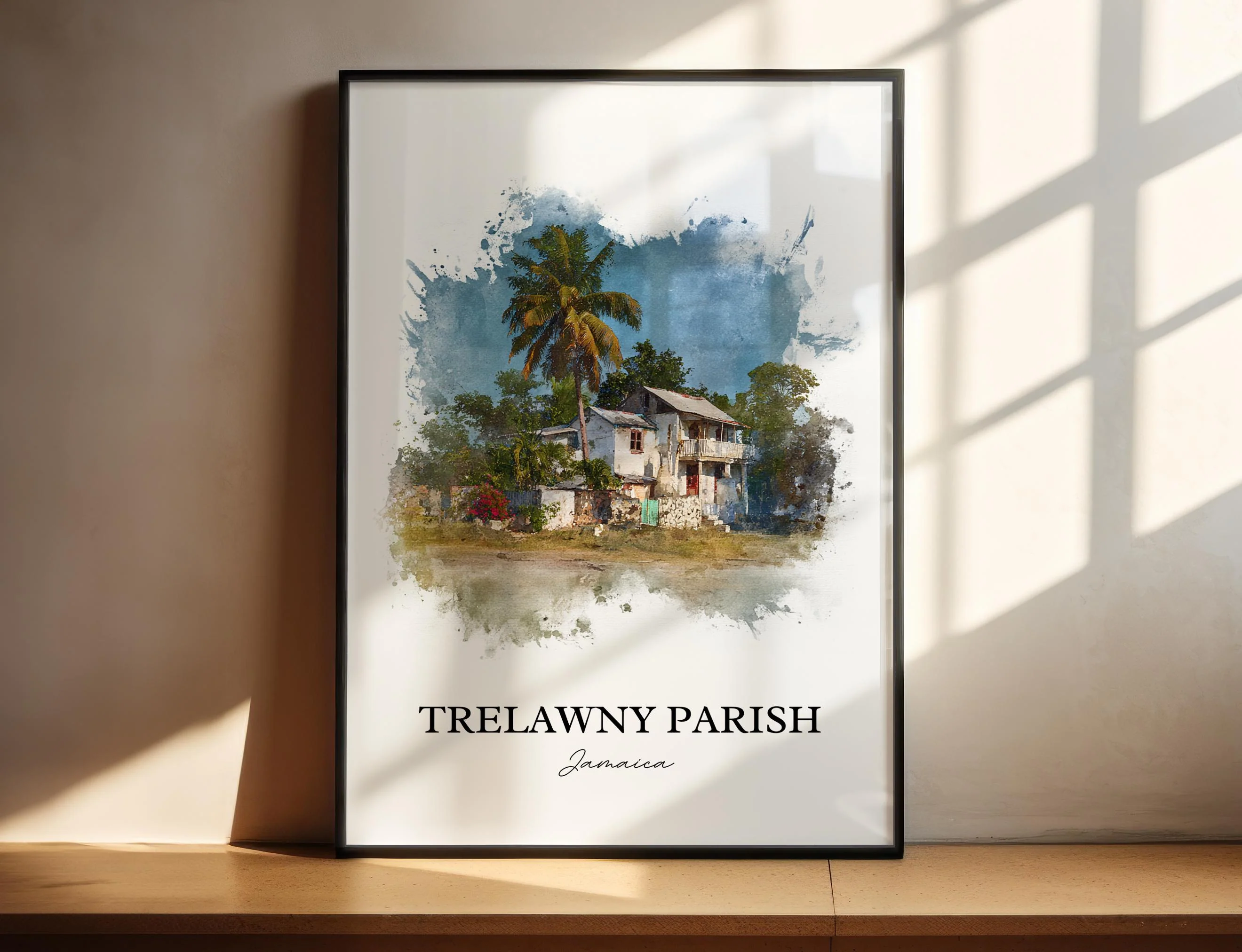 Trelawny, Jamaica – Watercolor Art Print