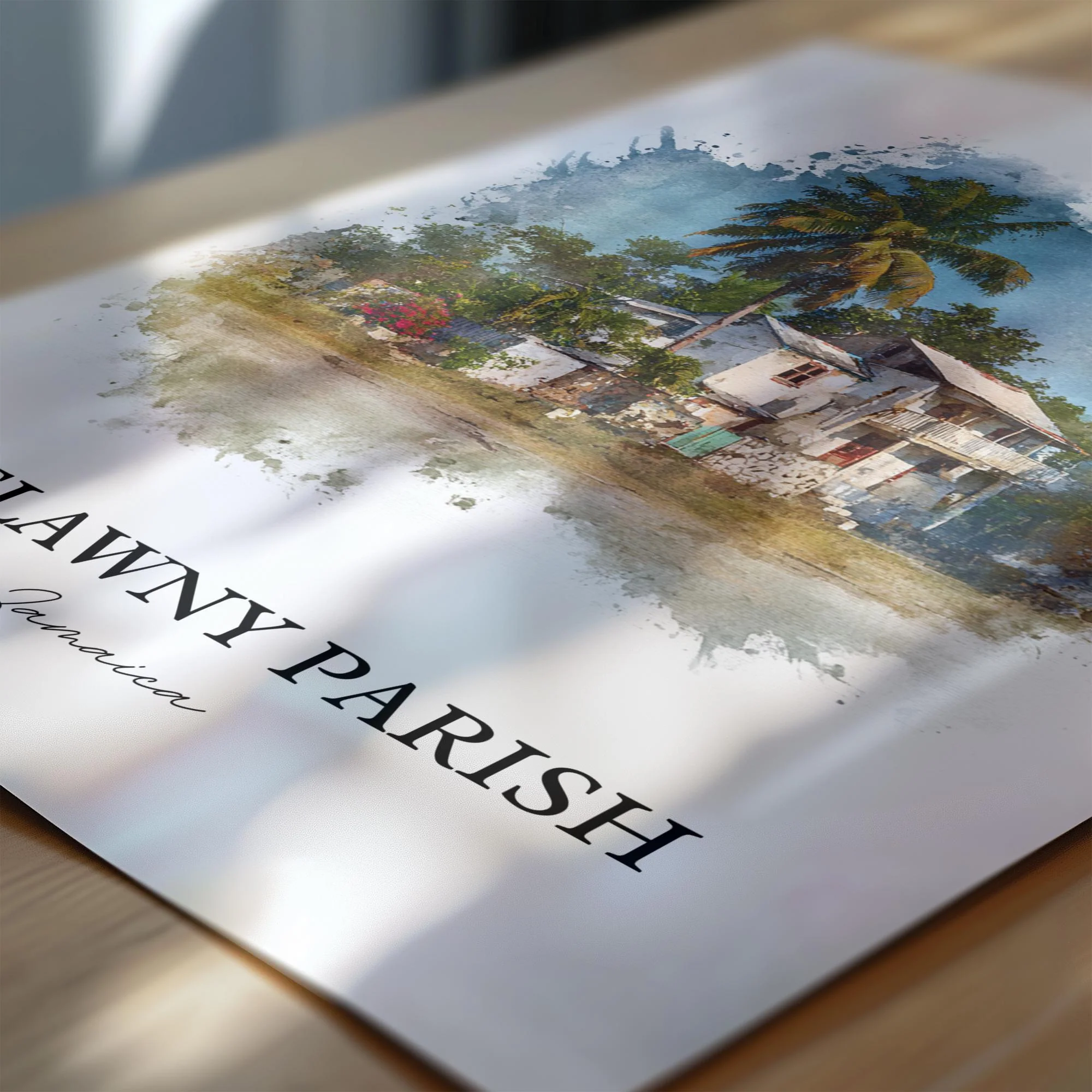 Trelawny, Jamaica – Watercolor Art Print - Image 2