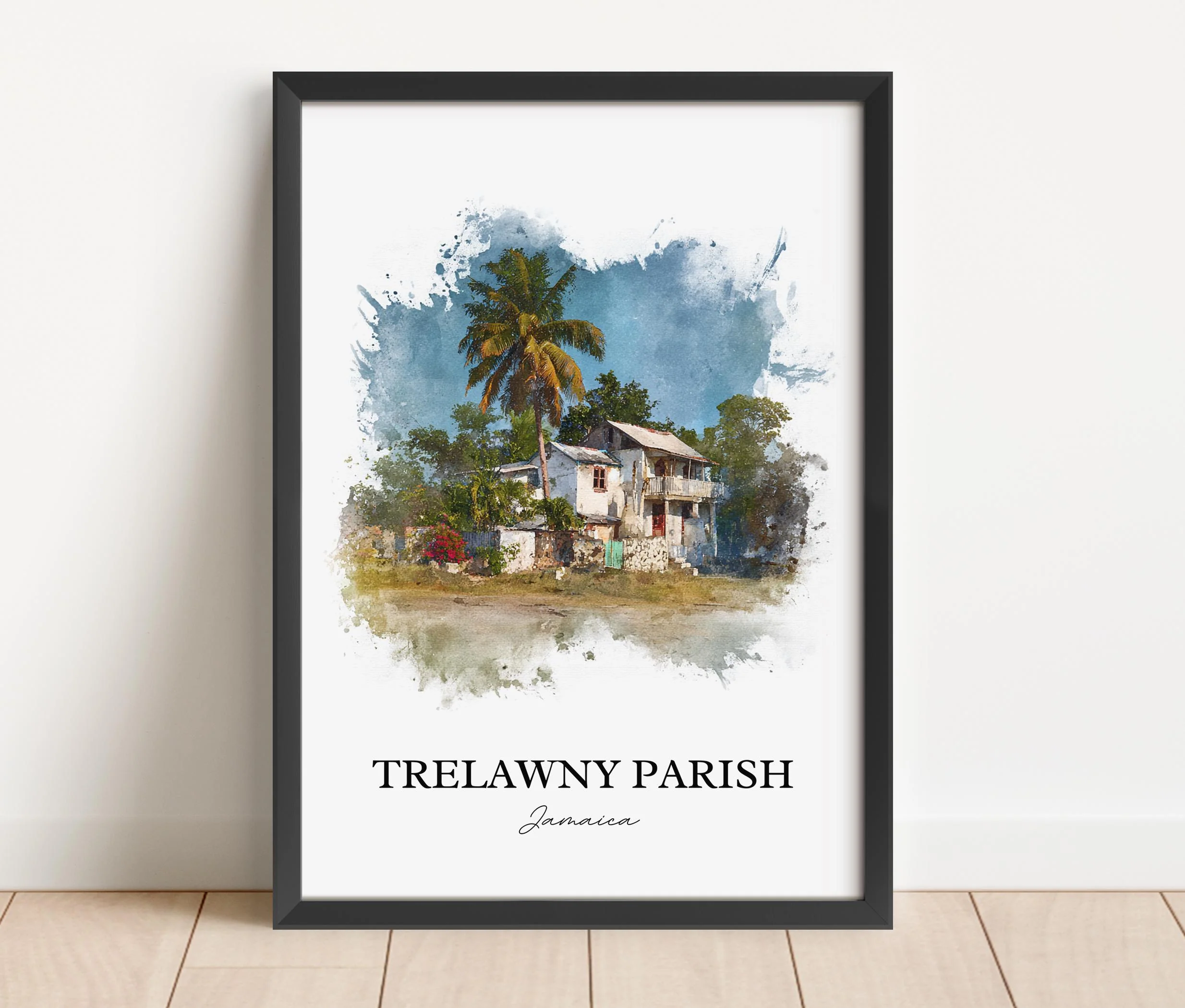 Trelawny, Jamaica – Watercolor Art Print - Image 6