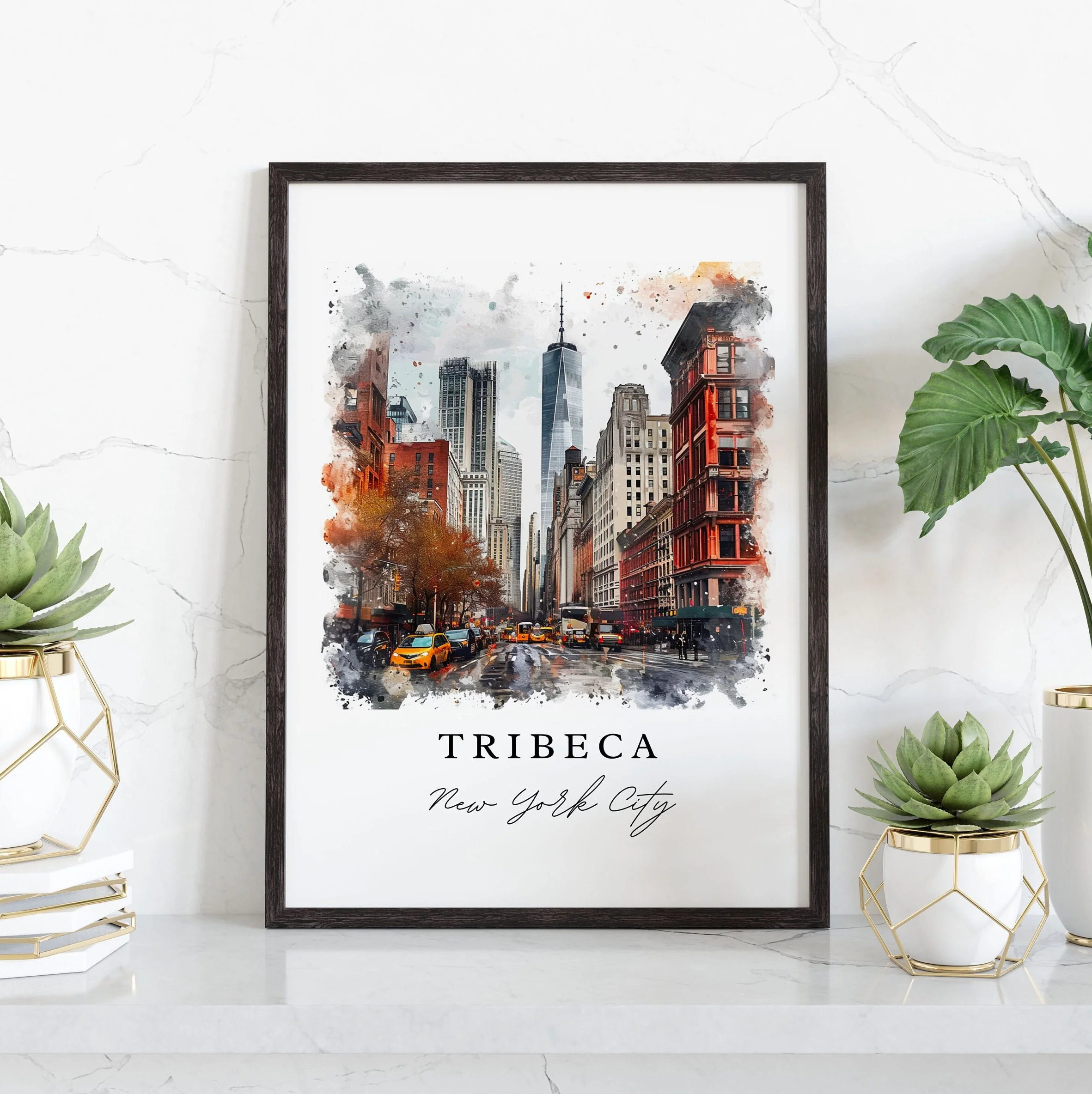 Tribeca, New York – Watercolor Art Print - Image 5