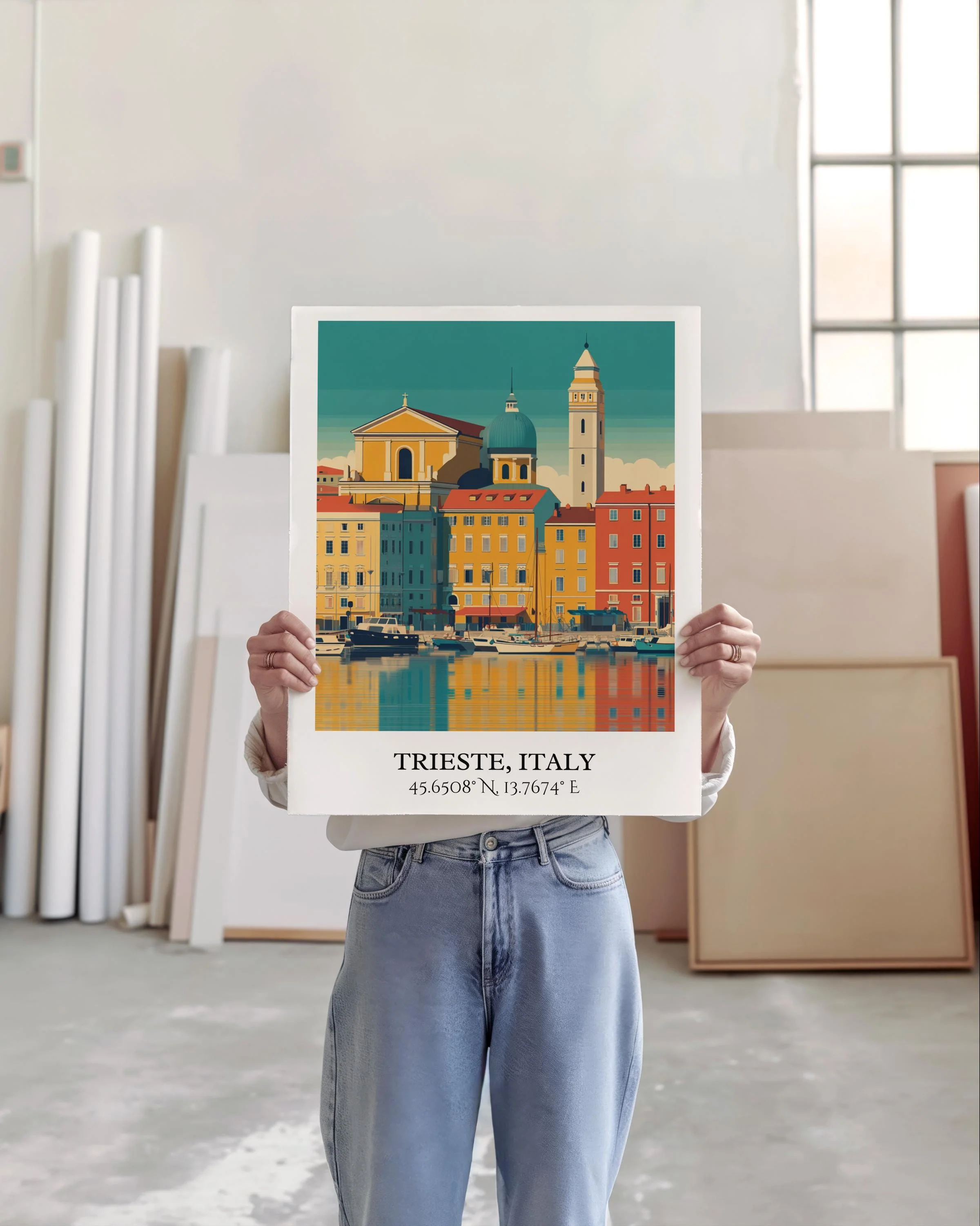 Trieste, Italy – Watercolor Art Print - Image 3