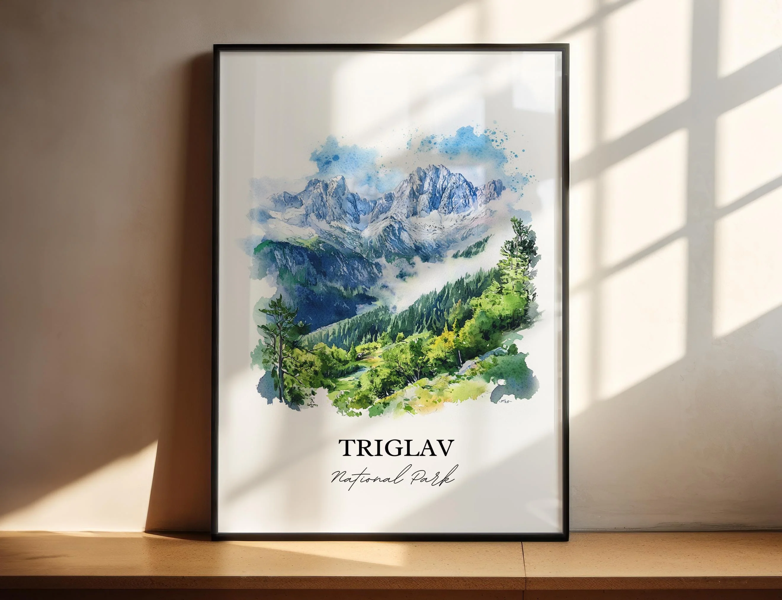 Triglav National Park, Slovenia – Watercolor Art Print