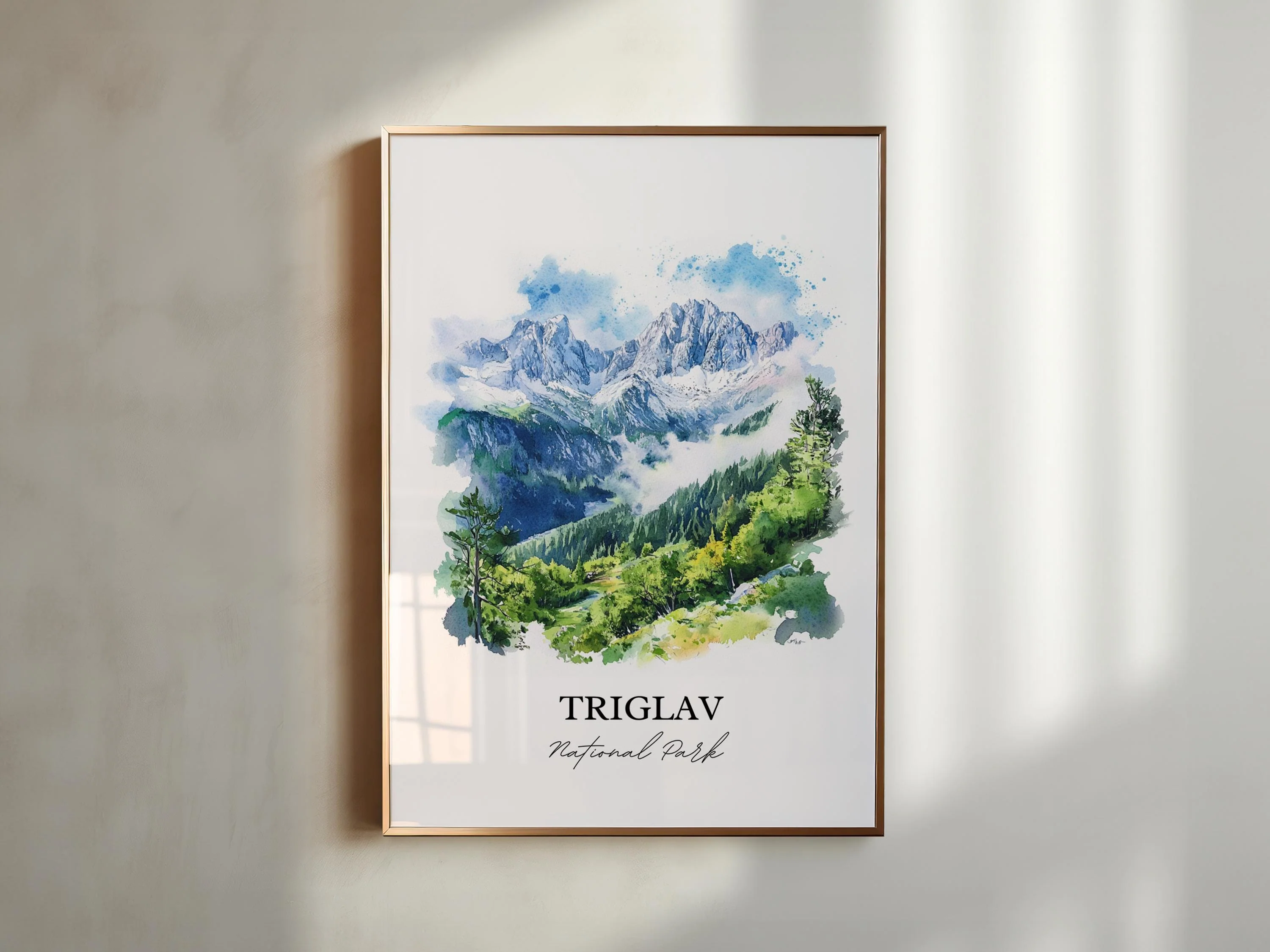 Triglav National Park, Slovenia – Watercolor Art Print - Image 3