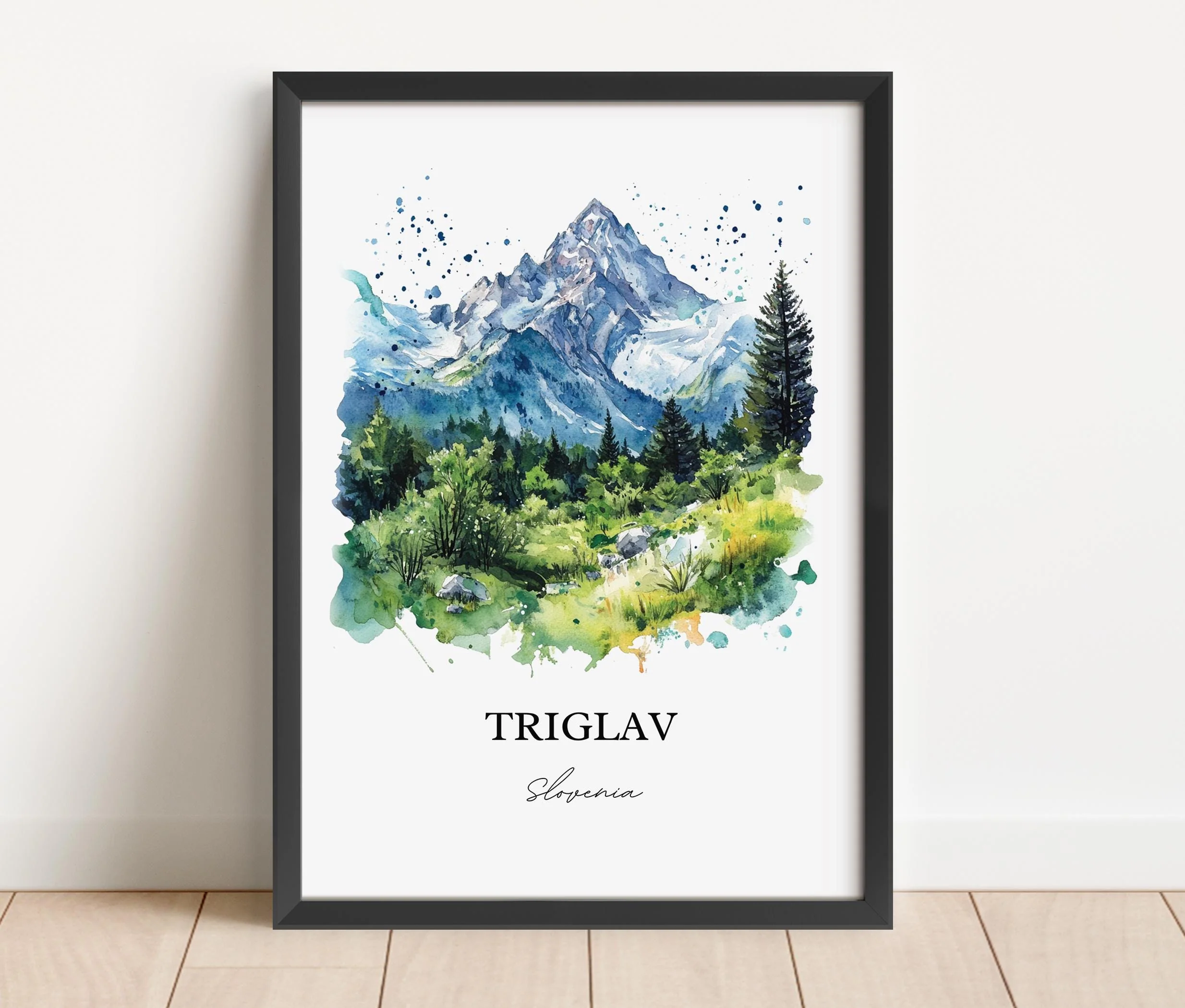Triglav, Slovenia – Watercolor Art Print - Image 3