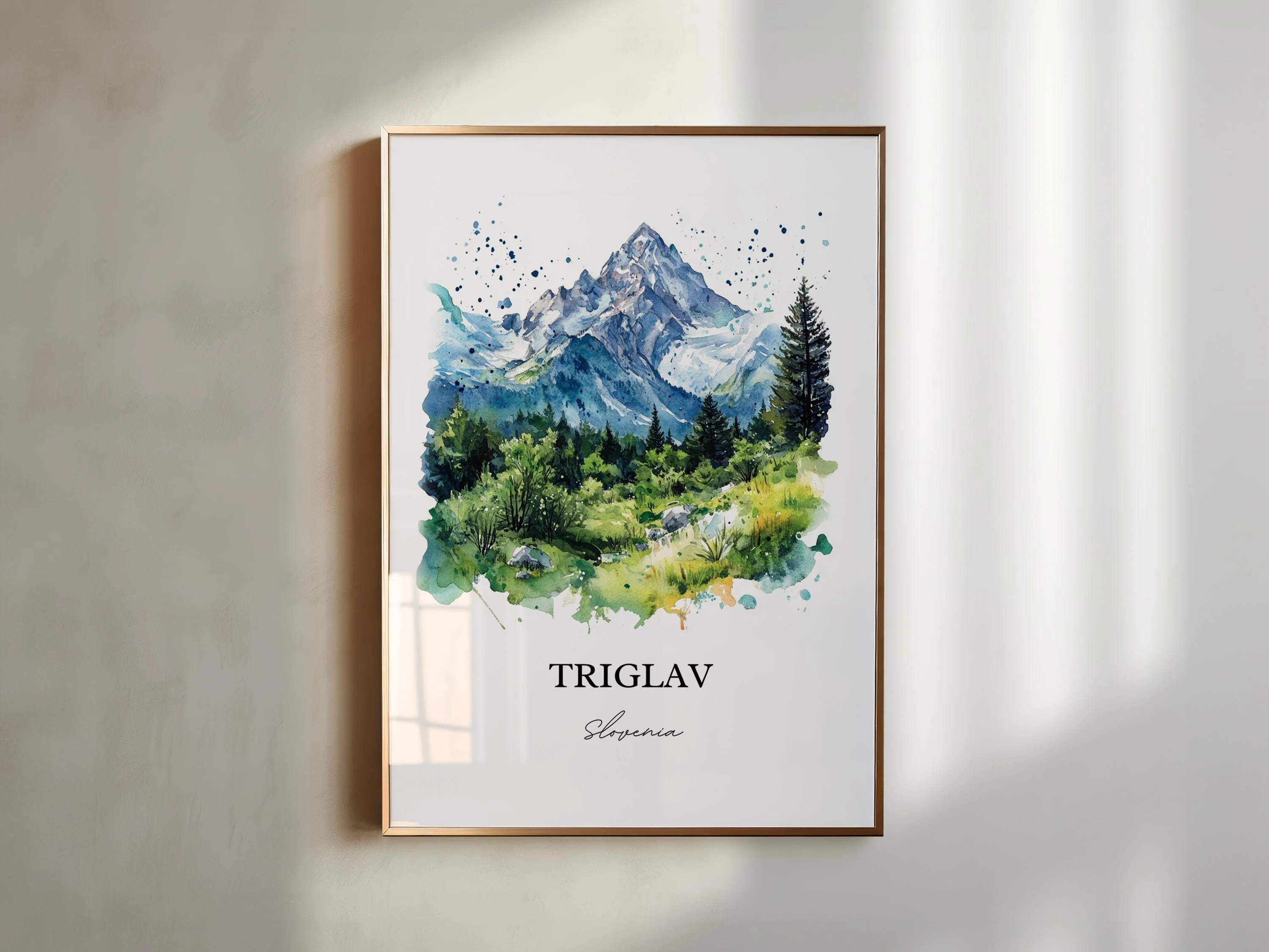 Triglav, Slovenia – Watercolor Art Print - Image 4
