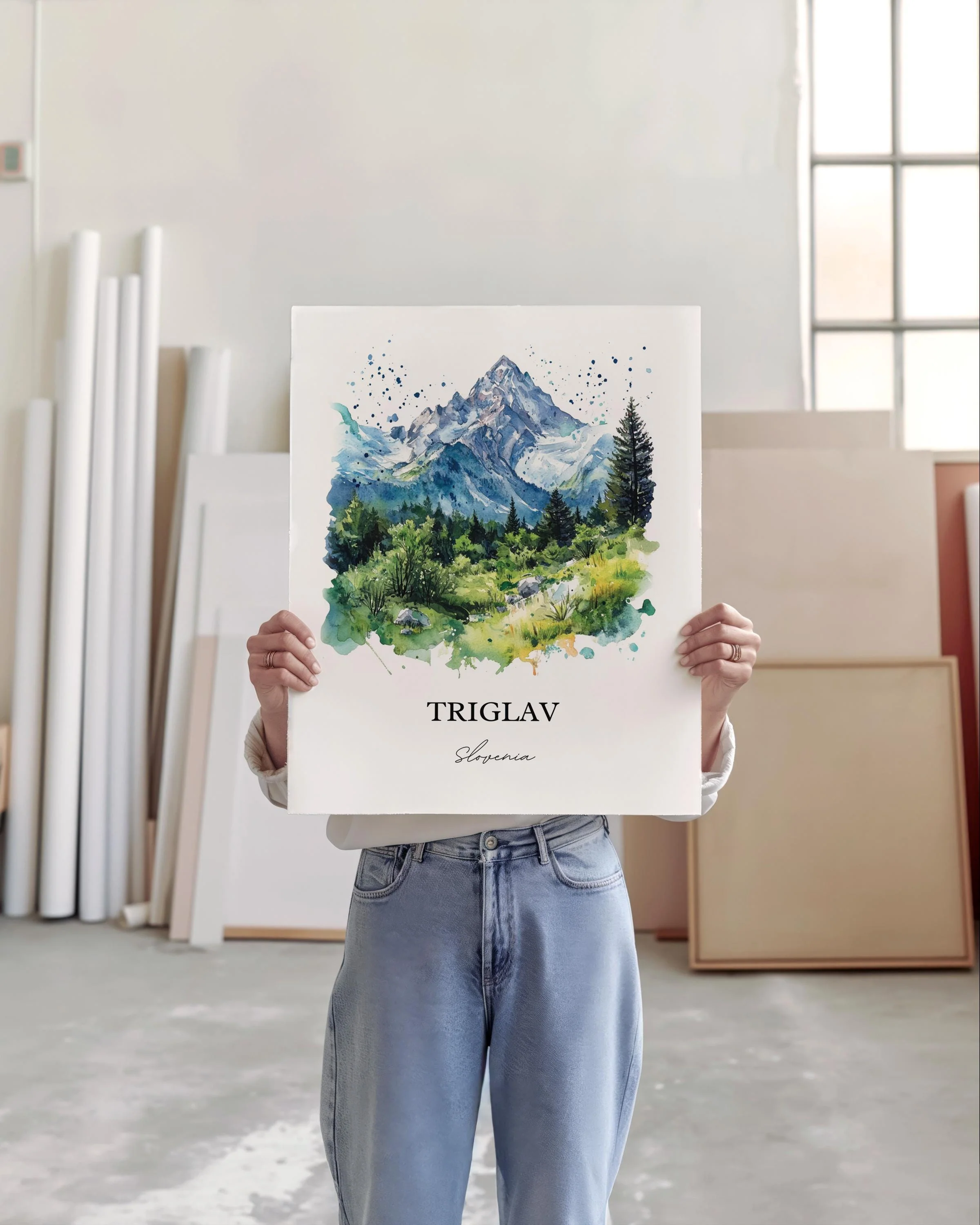 Triglav, Slovenia – Watercolor Art Print - Image 5