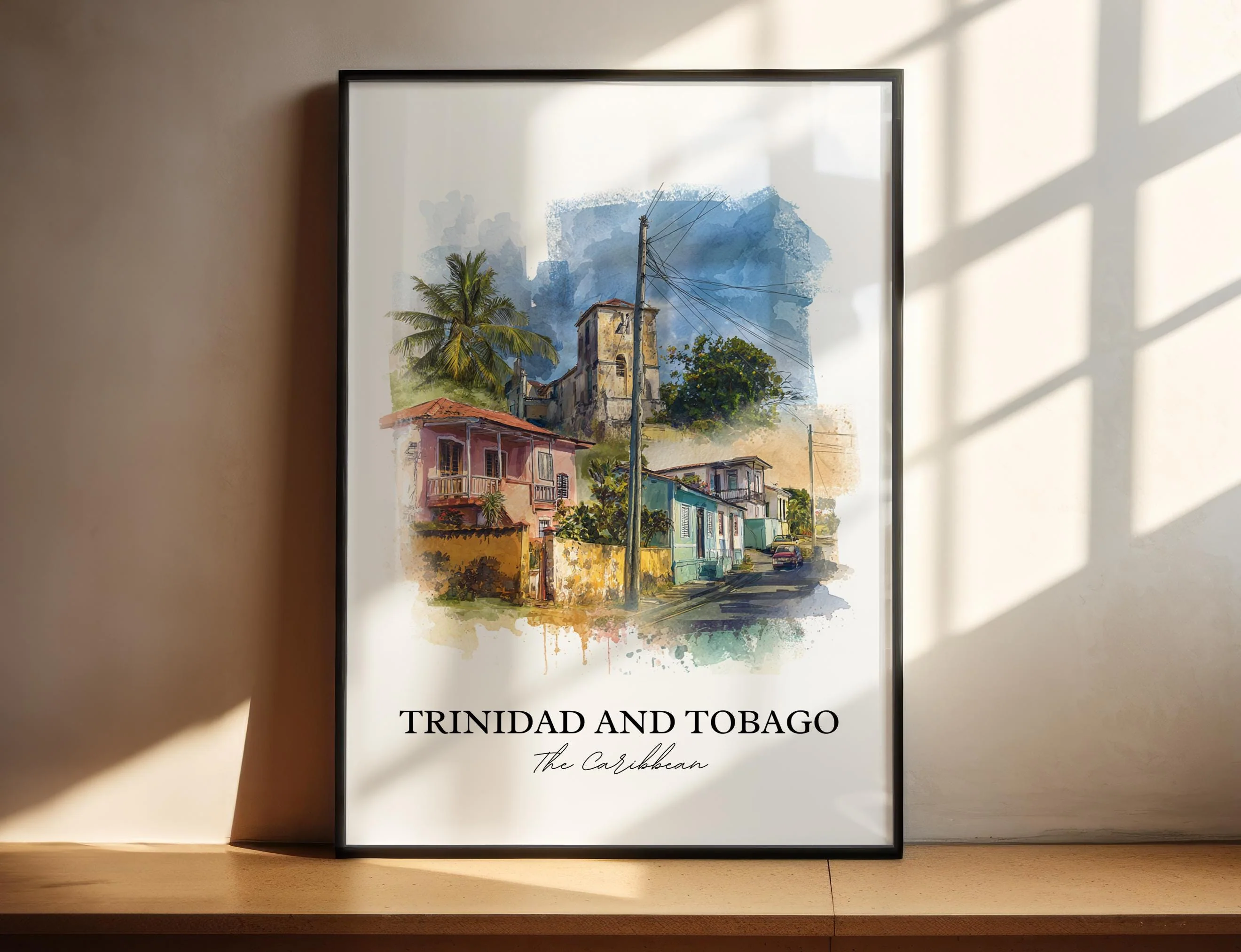 Trinidad, Trinidad and Tobago – Watercolor Art Print