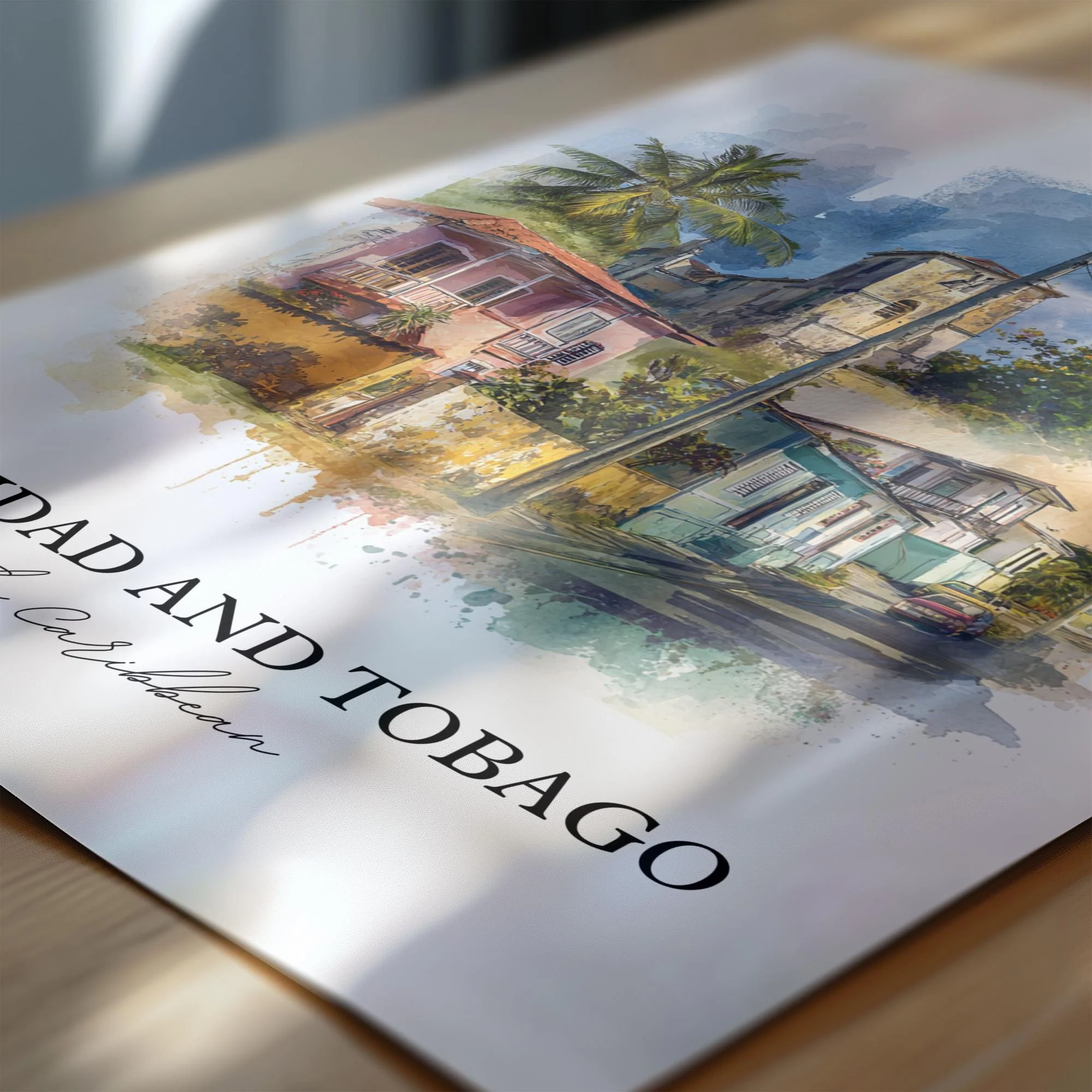 Trinidad, Trinidad and Tobago – Watercolor Art Print - Image 2