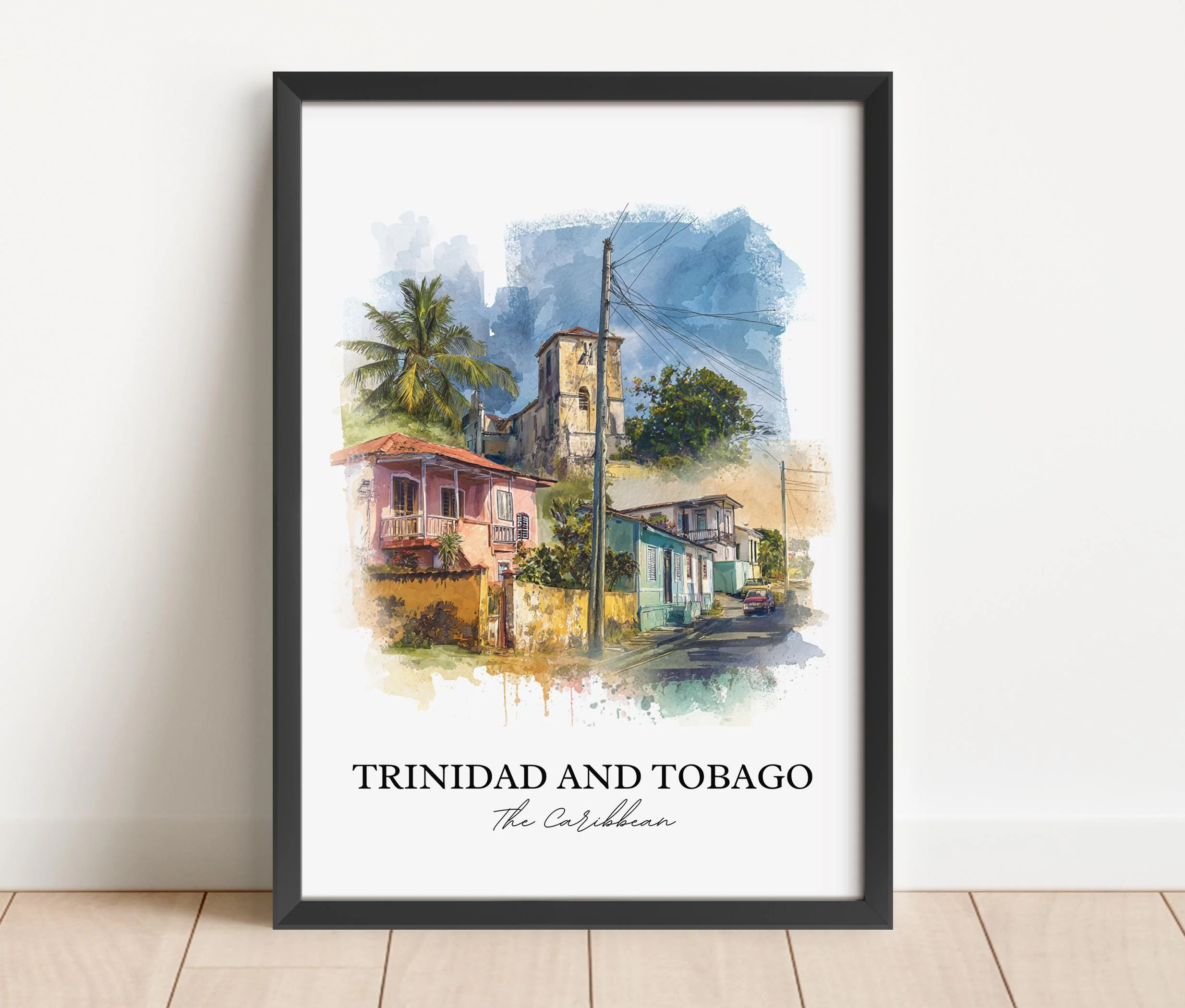 Trinidad, Trinidad and Tobago – Watercolor Art Print - Image 6