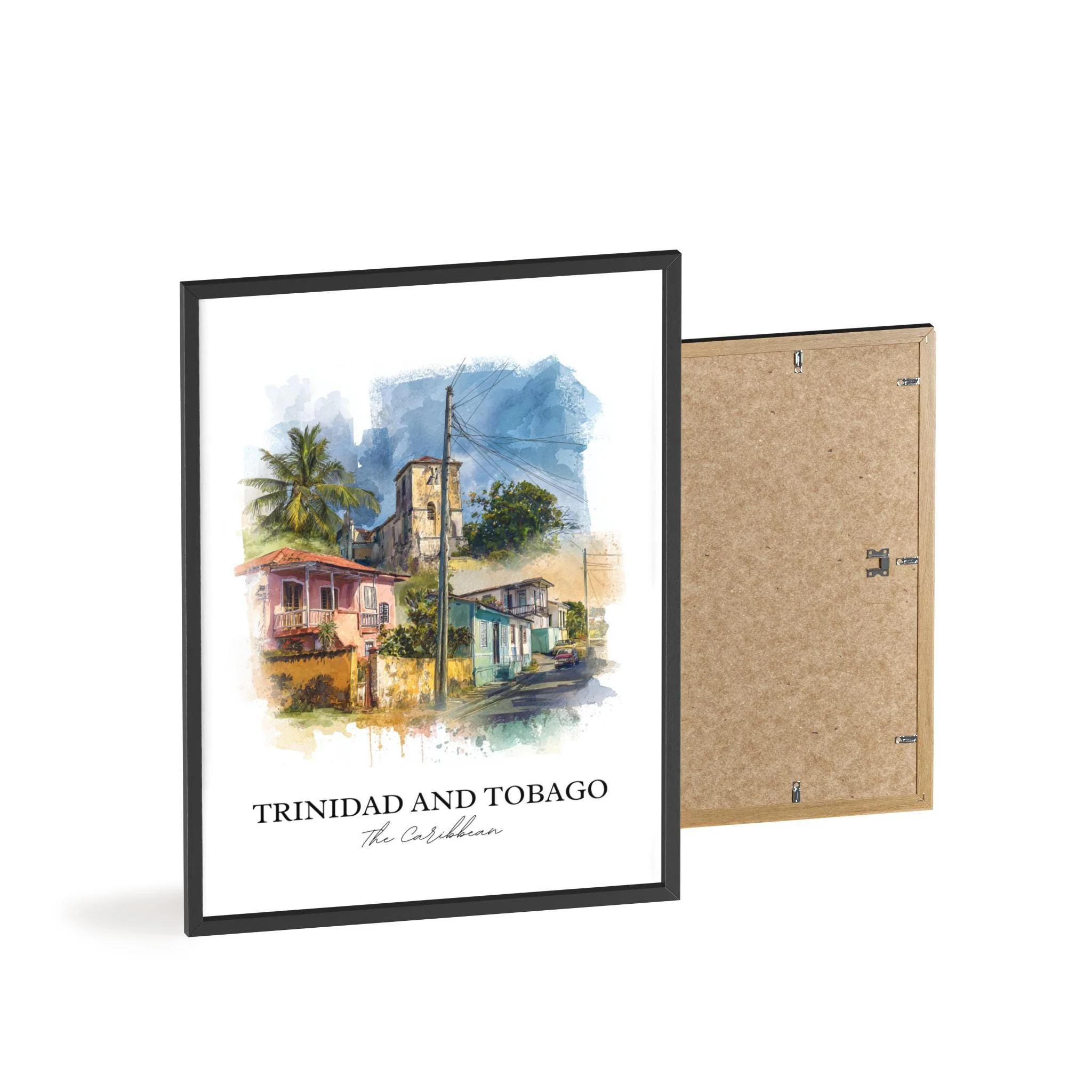 Trinidad, Trinidad and Tobago – Watercolor Art Print - Image 8