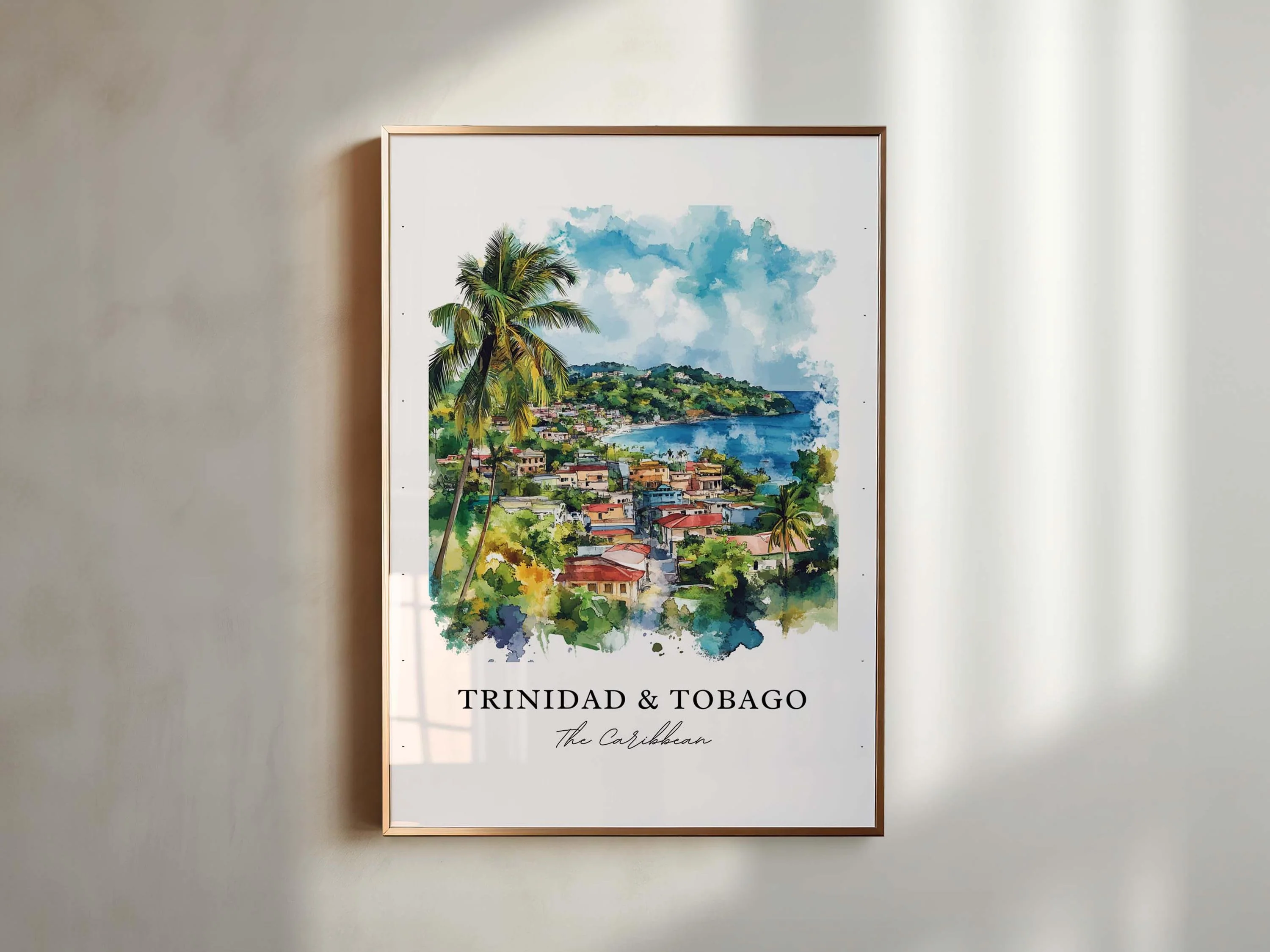 Trinidad, Trinidad and Tobago – Watercolor Art Print - Image 4