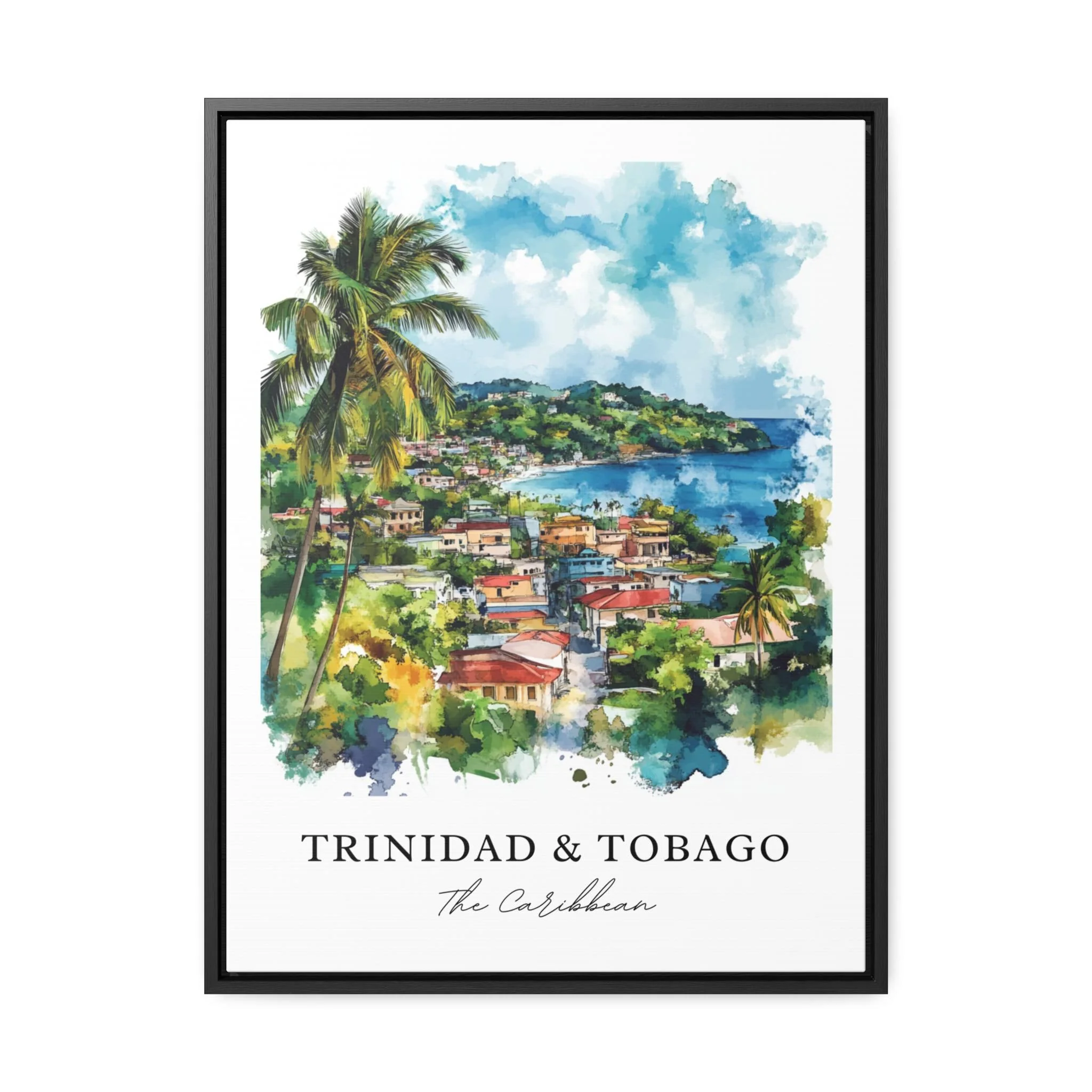 Trinidad, Trinidad and Tobago – Watercolor Art Print - Image 5