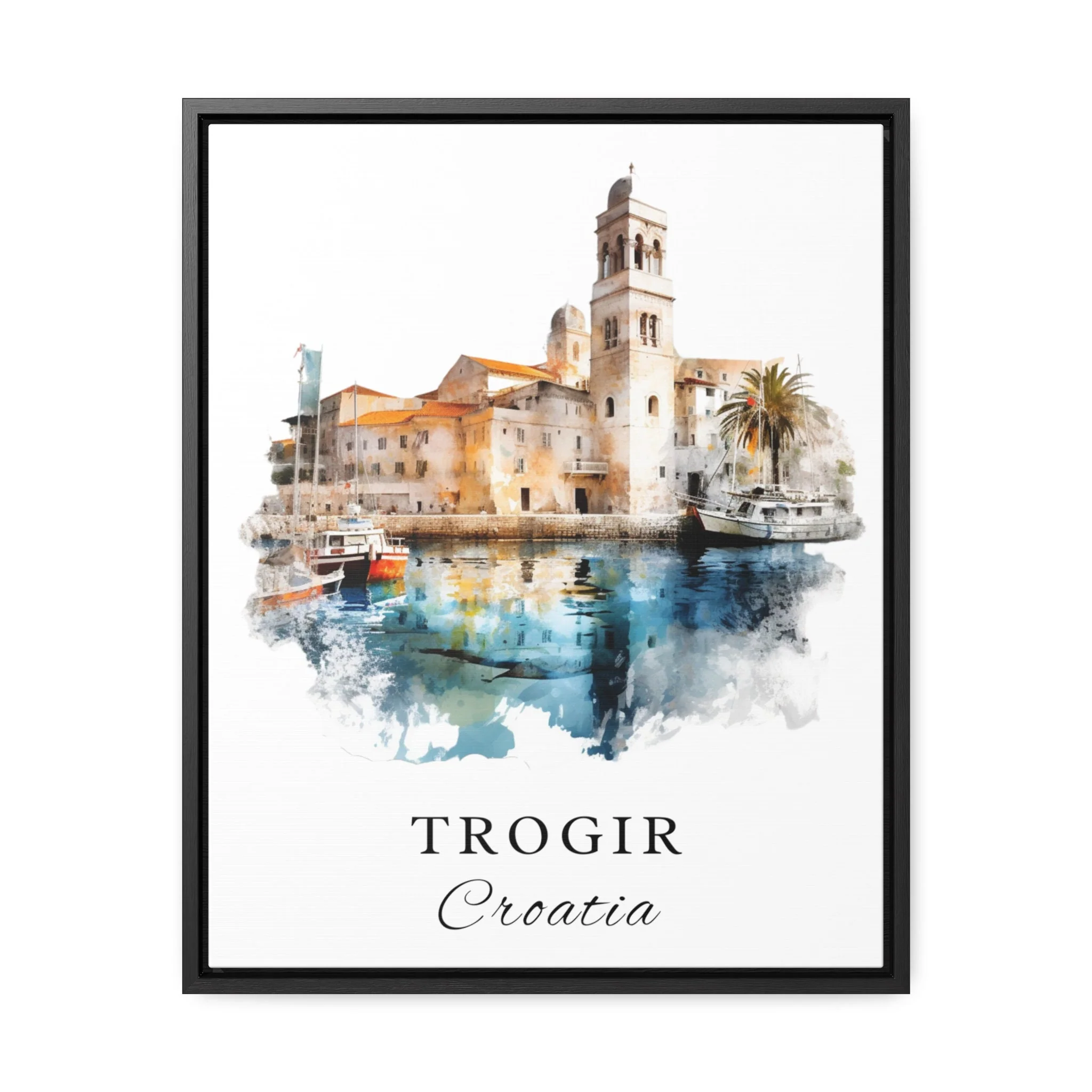 Trogir, Croatia – Watercolor Art Print - Image 5