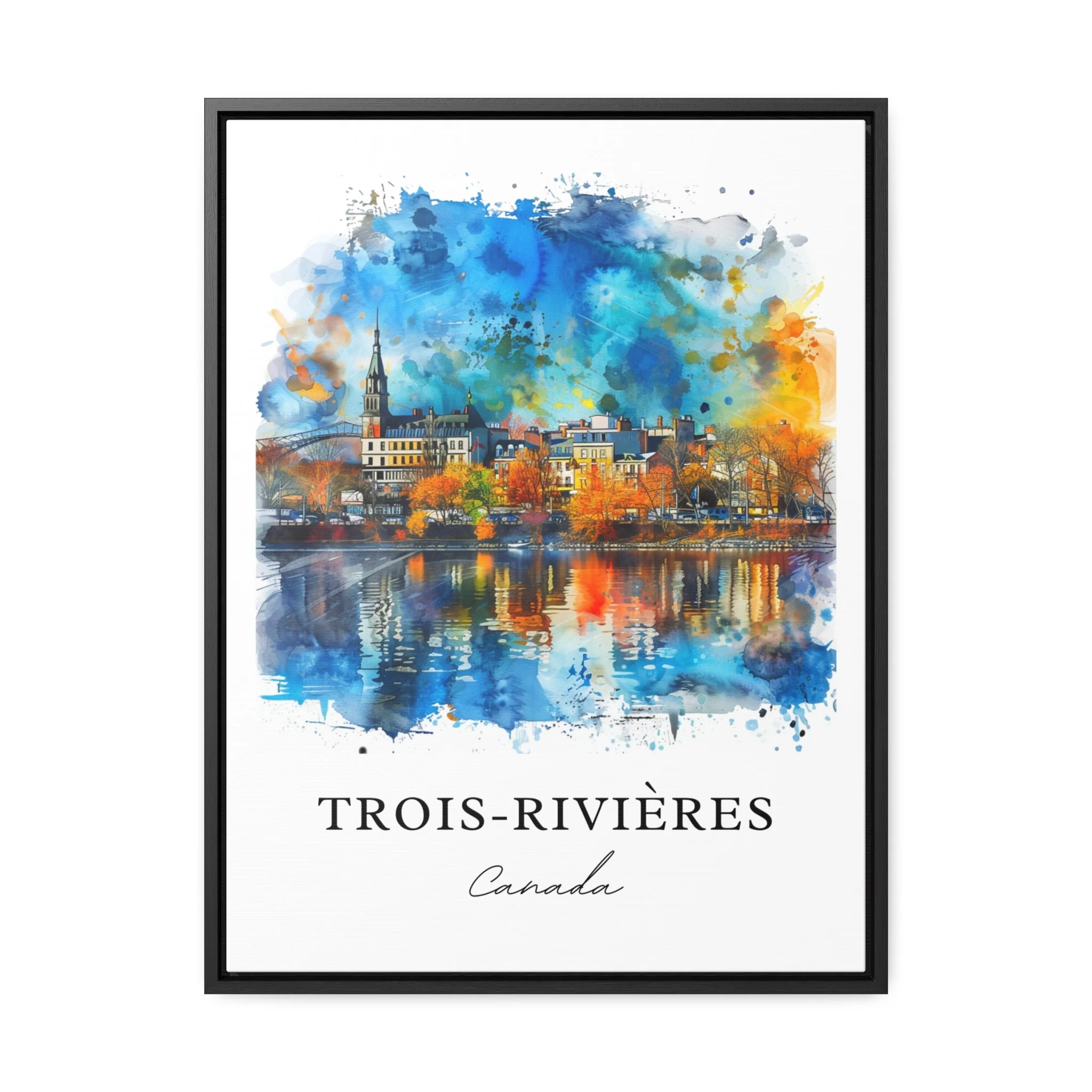 Trois-Rivières, Quebec – Watercolor Art Print - Image 5