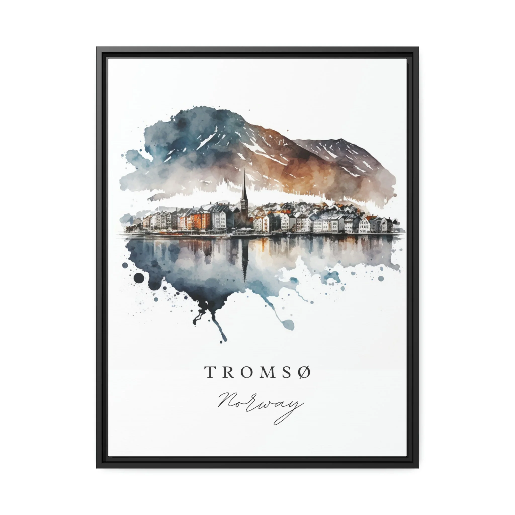 Tromso, Norway – Watercolor Art Print - Image 5