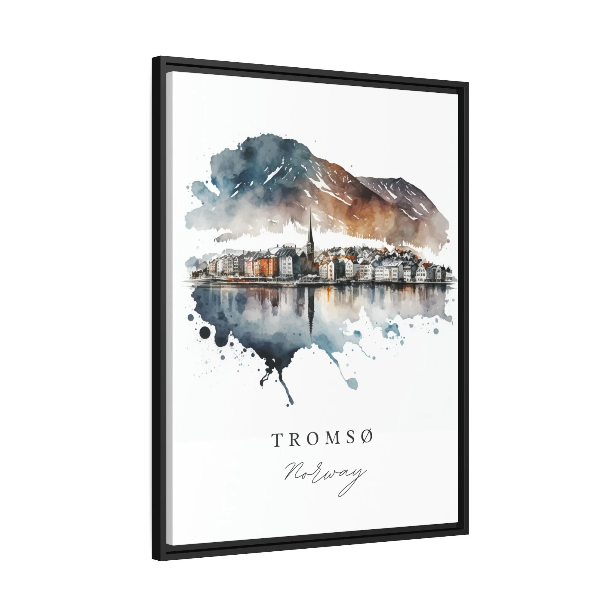 Tromso, Norway – Watercolor Art Print - Image 6