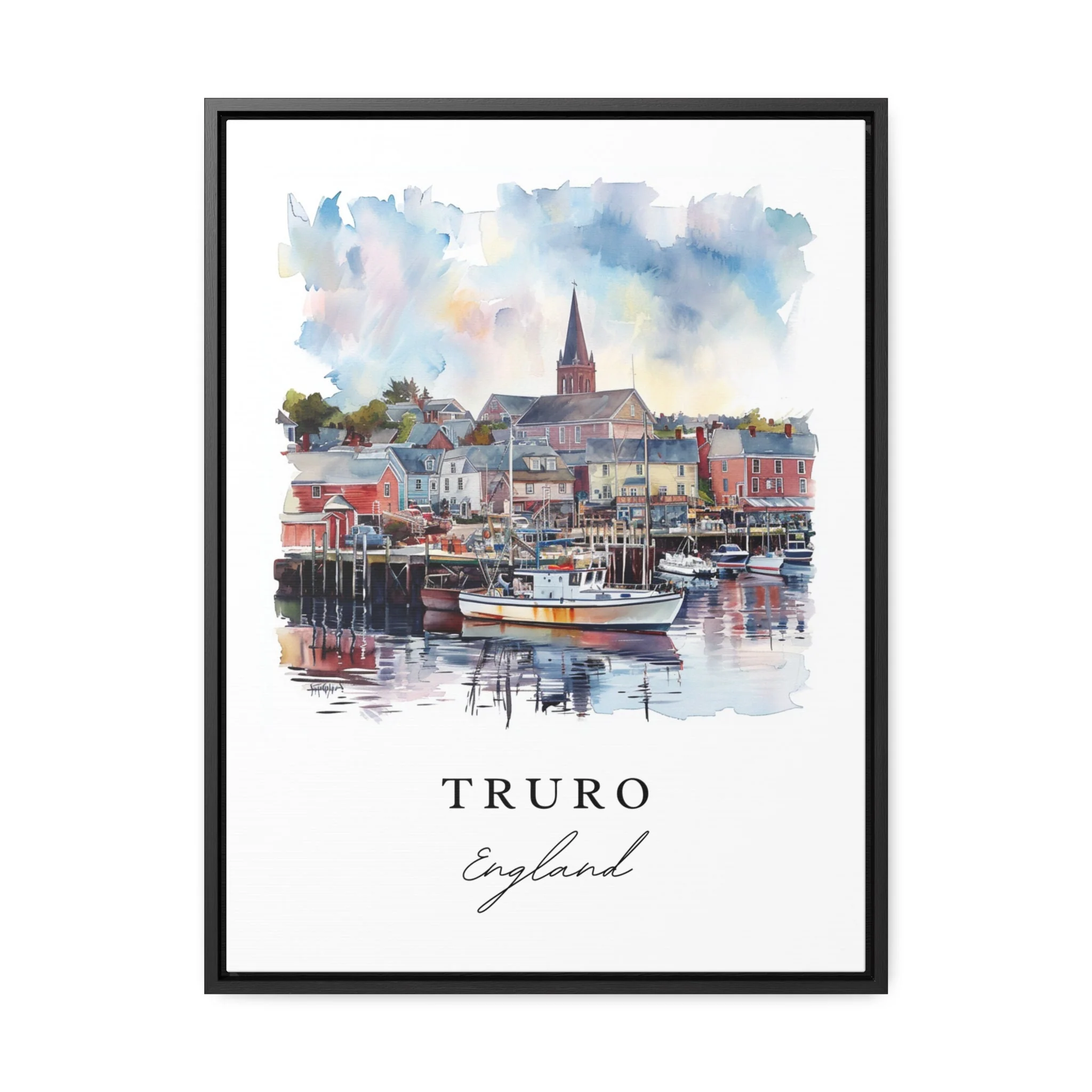 Truro, England – Watercolor Art Print - Image 6