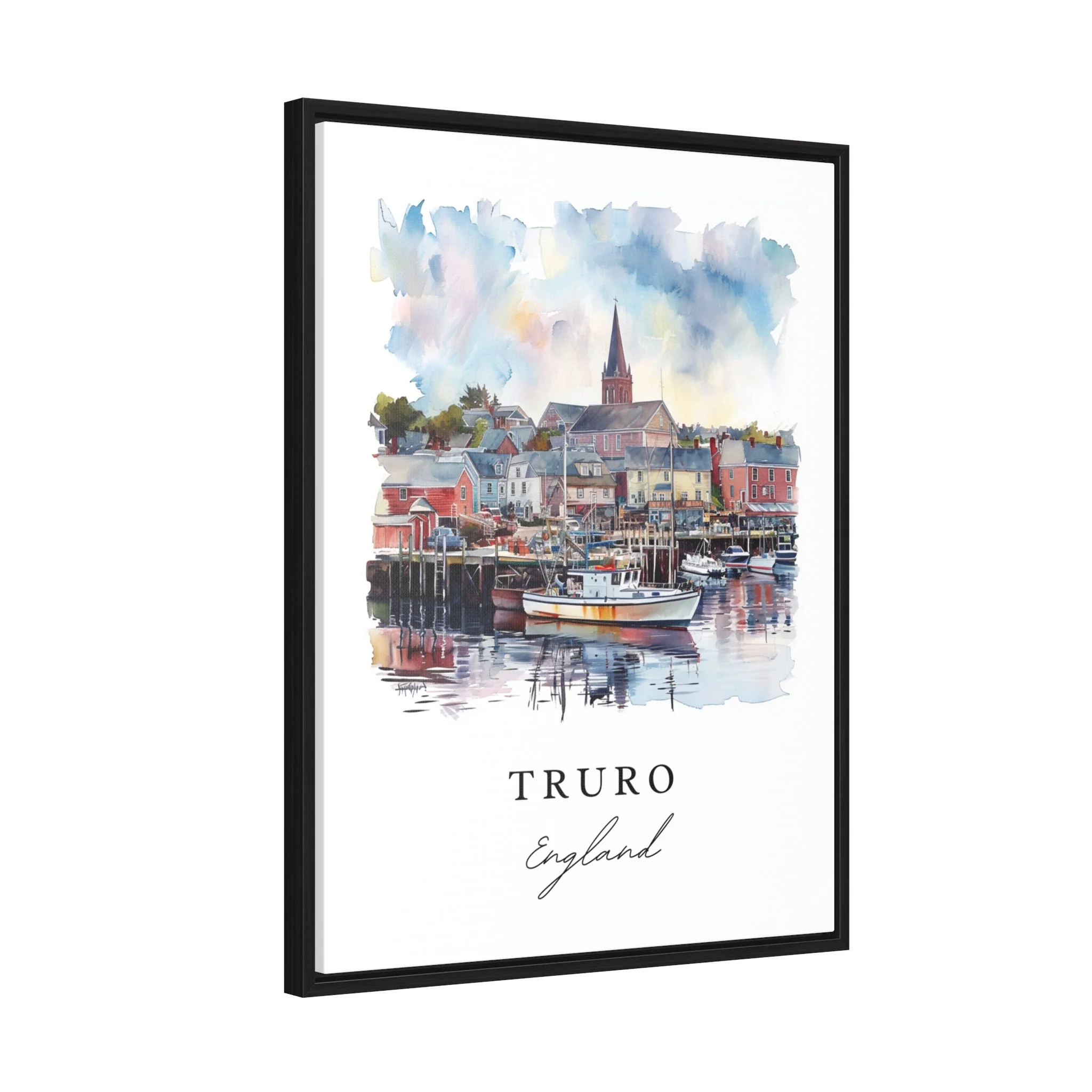 Truro, England – Watercolor Art Print - Image 7