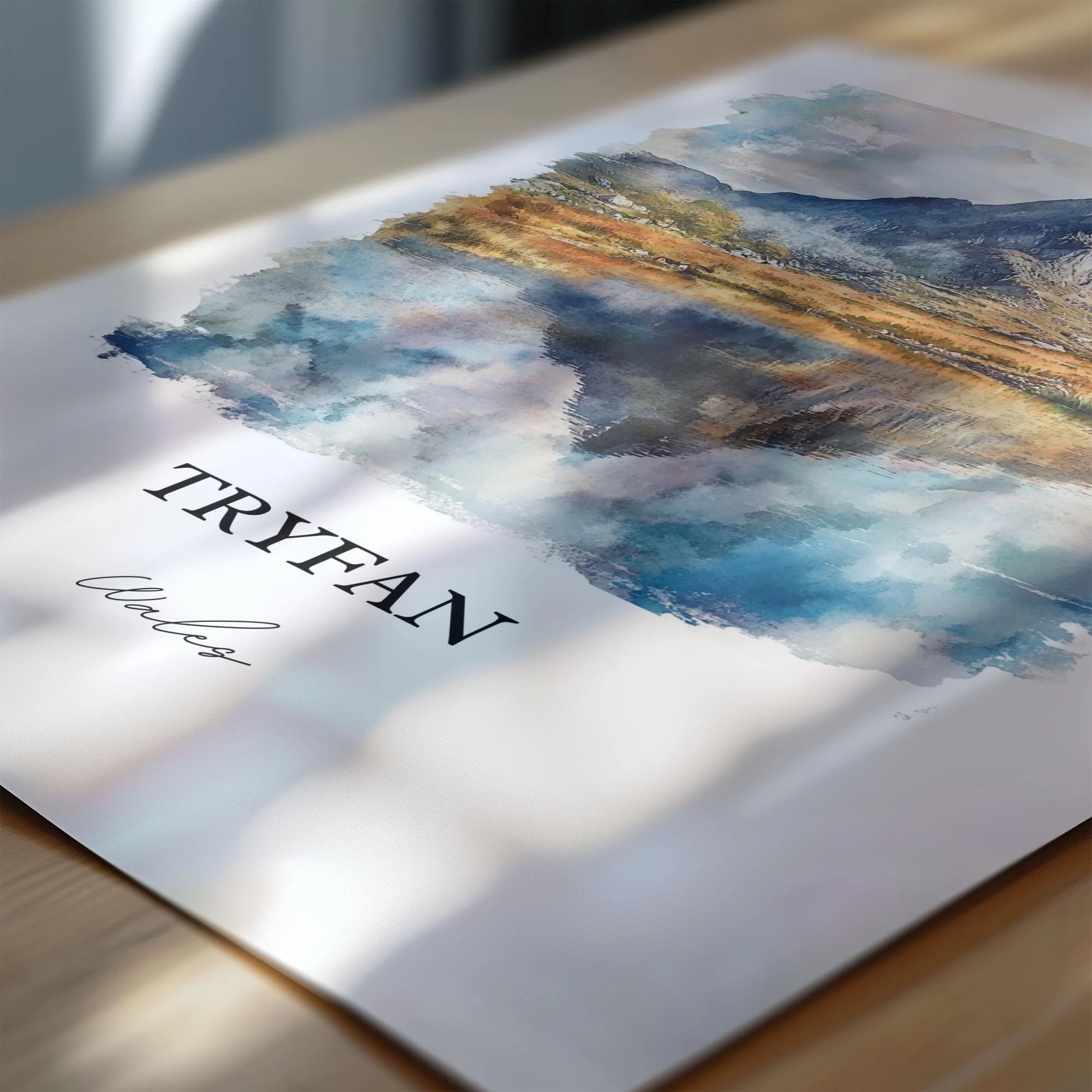 Tryfan, Wales – Watercolor Art Print - Image 2