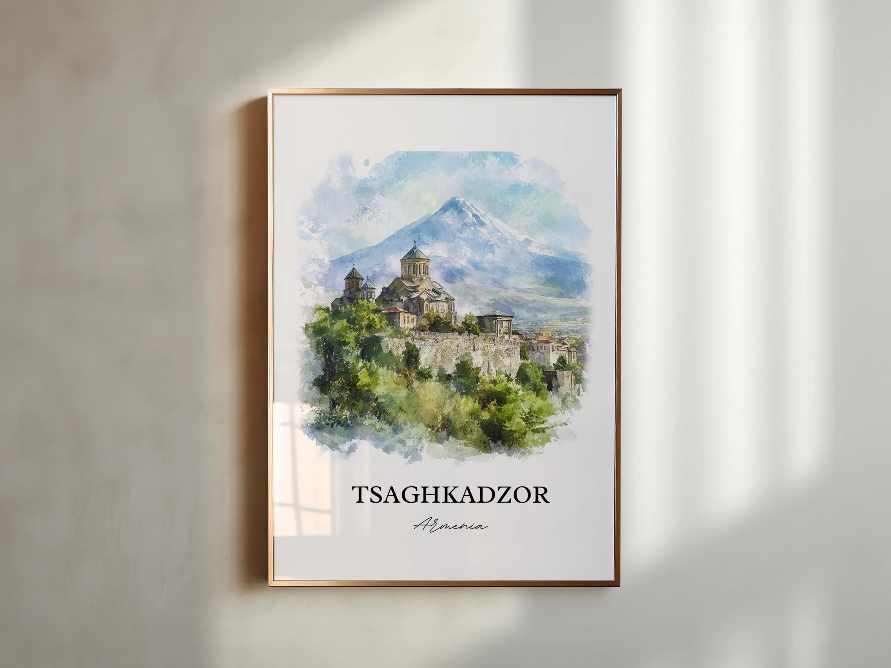 Tsaghkadzor, Armenia – Watercolor Art Print - Image 3