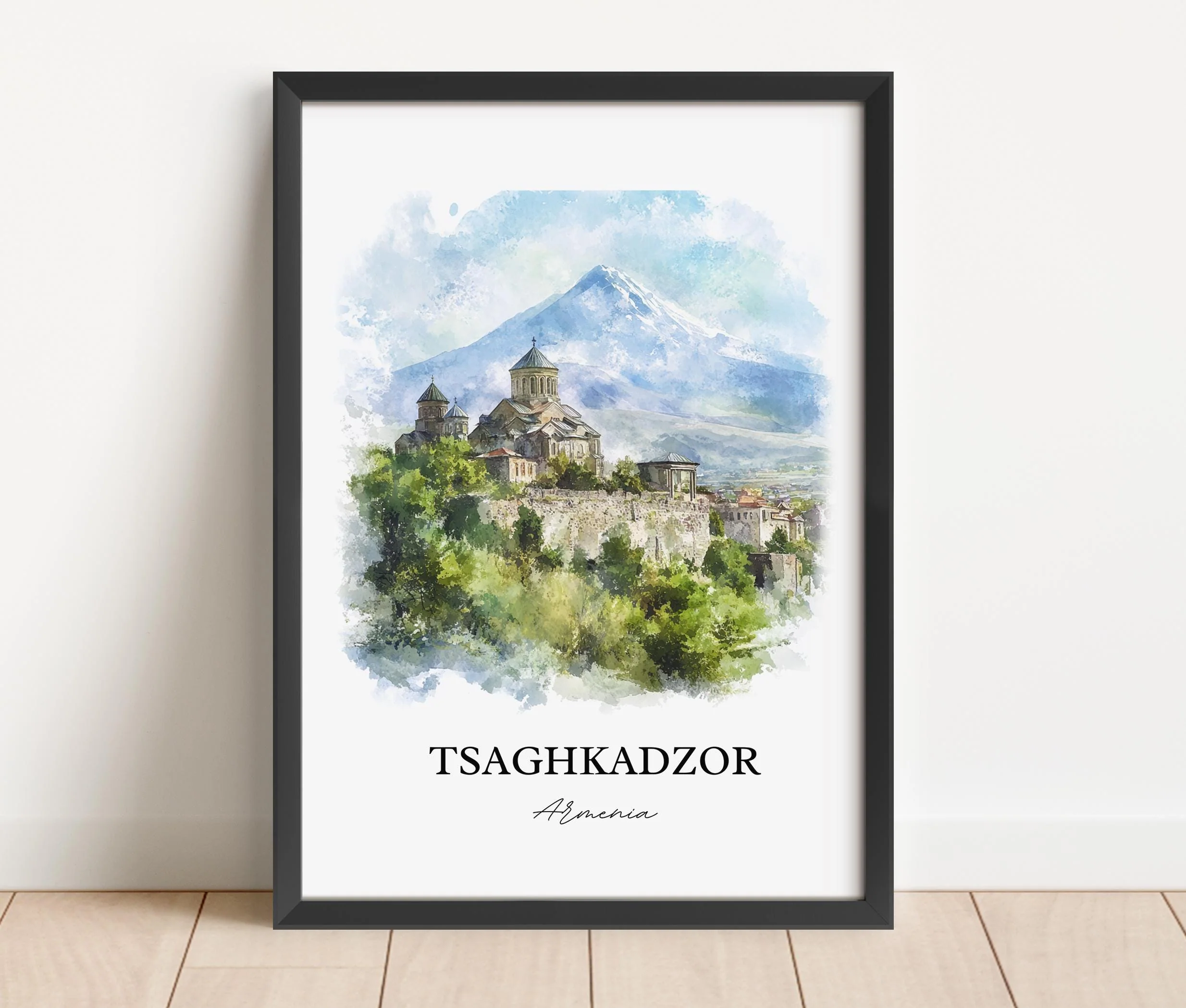 Tsaghkadzor, Armenia – Watercolor Art Print - Image 4