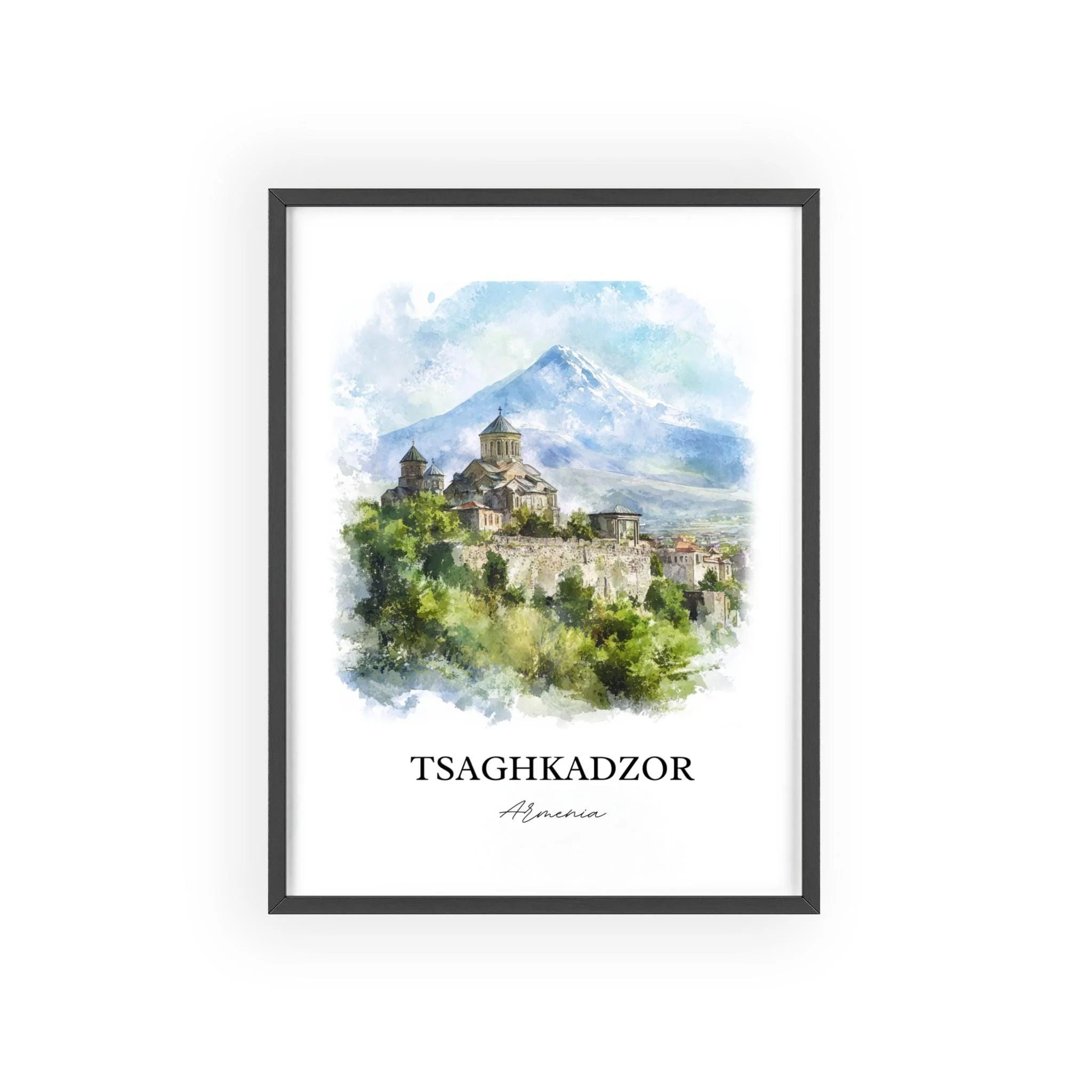 Tsaghkadzor, Armenia – Watercolor Art Print - Image 7