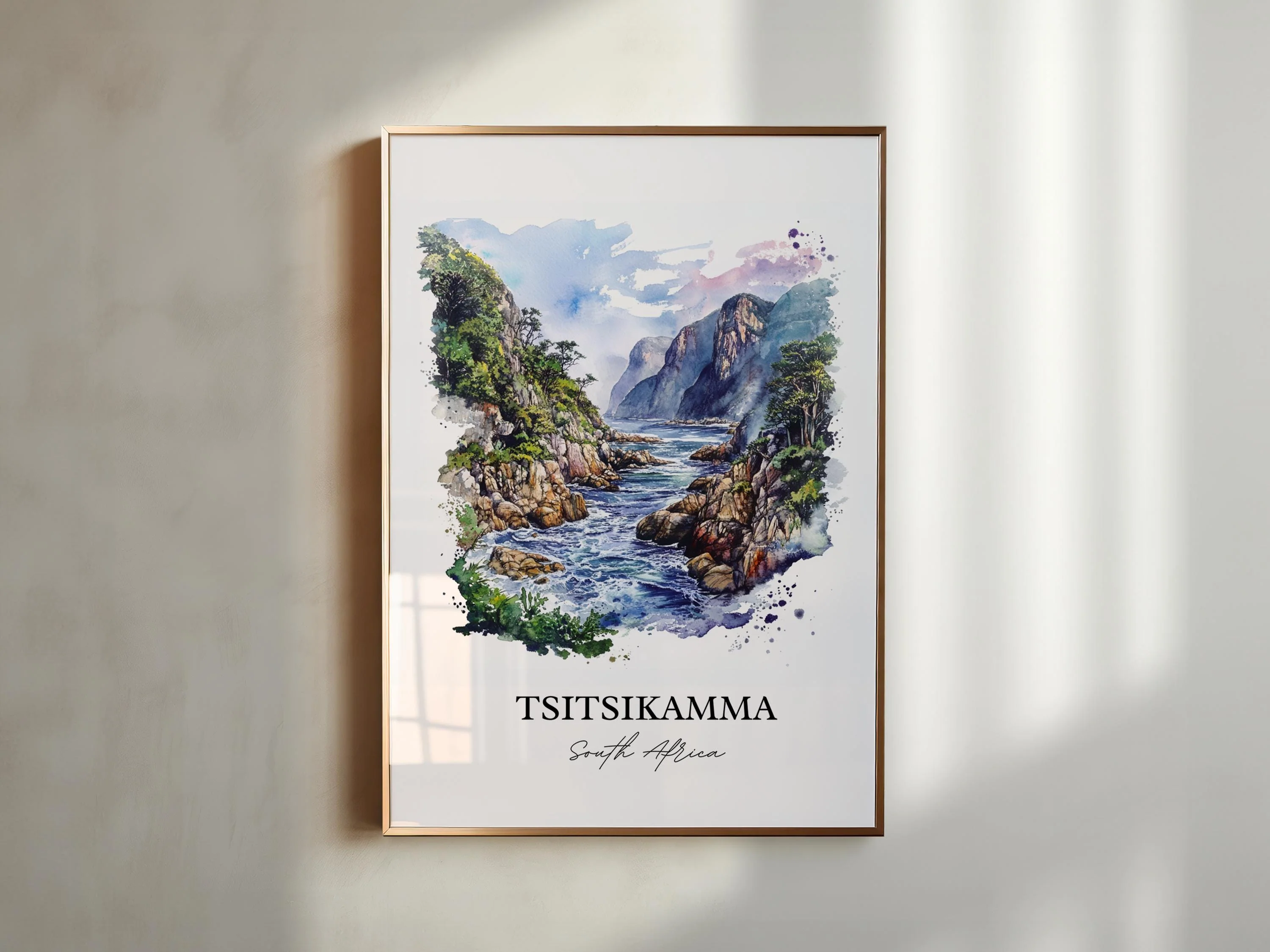 Tsitsikamma National Park, South Africa – Watercolor Art Print - Image 3