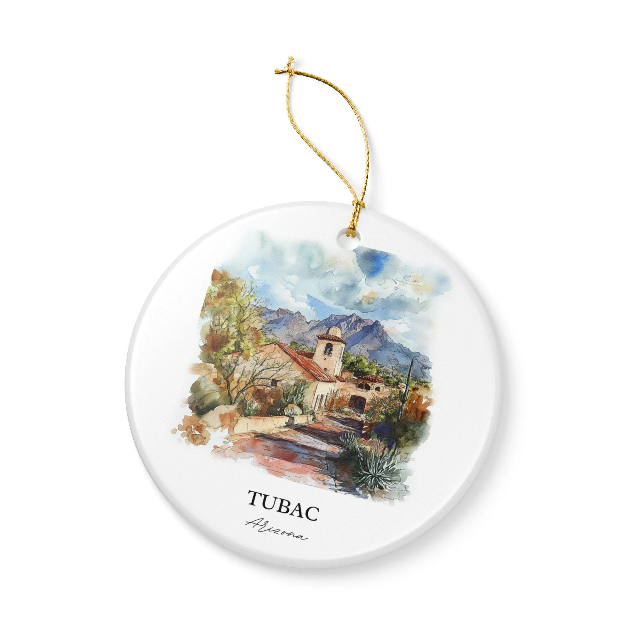 Tubac Arizona Ornament: Unique Tubac AZ Souvenir, Tubac Arizona Xmas Decor, and Authentic Arizona Gift - Image 3