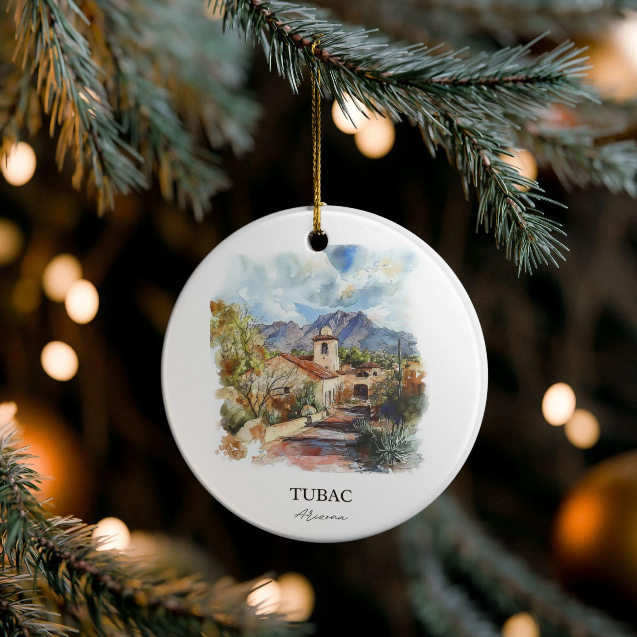 Tubac Arizona Ornament: Unique Tubac AZ Souvenir, Tubac Arizona Xmas Decor, and Authentic Arizona Gift - Image 4
