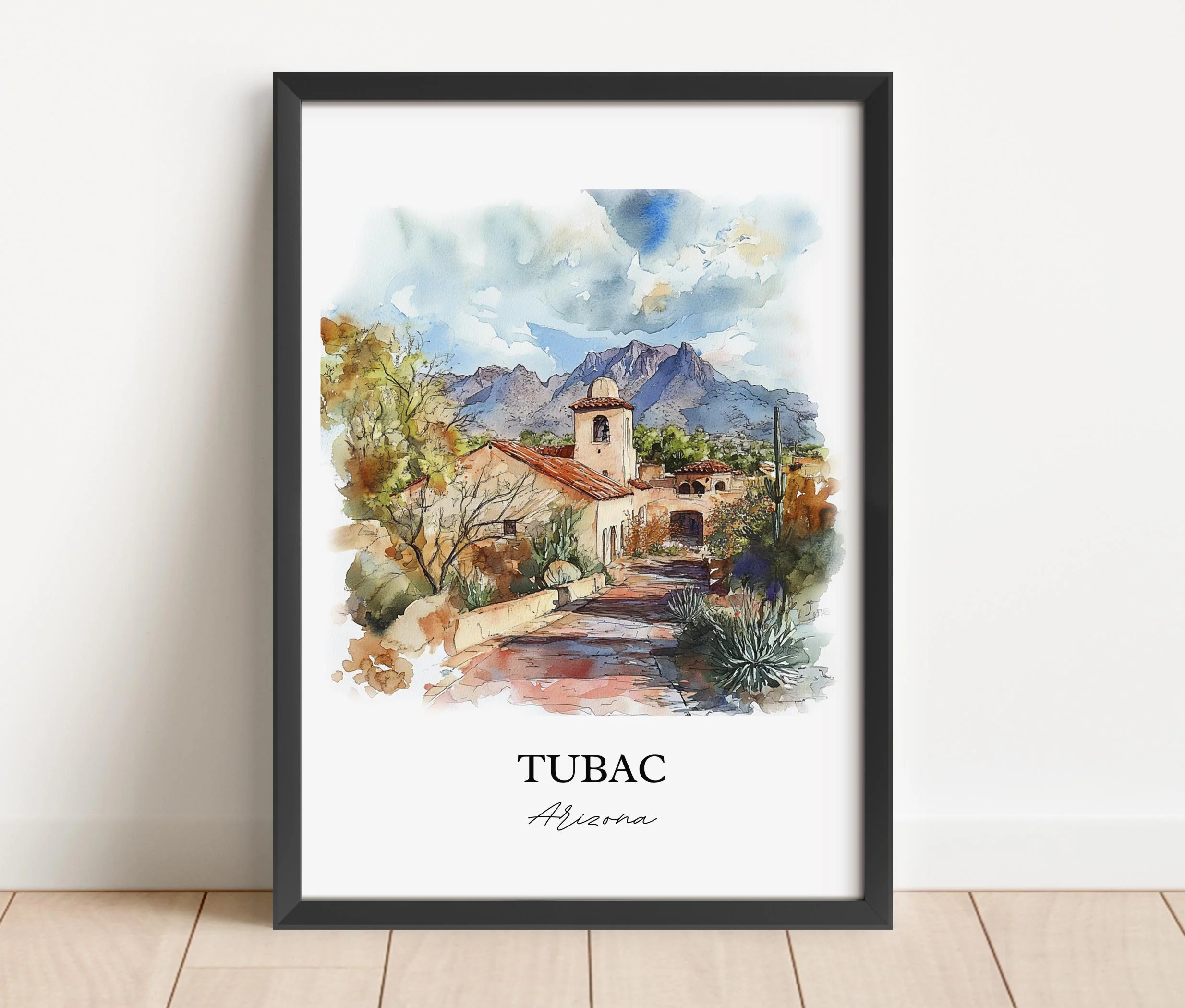 Tubac, AZ, USA – Watercolor Art Print - Image 5