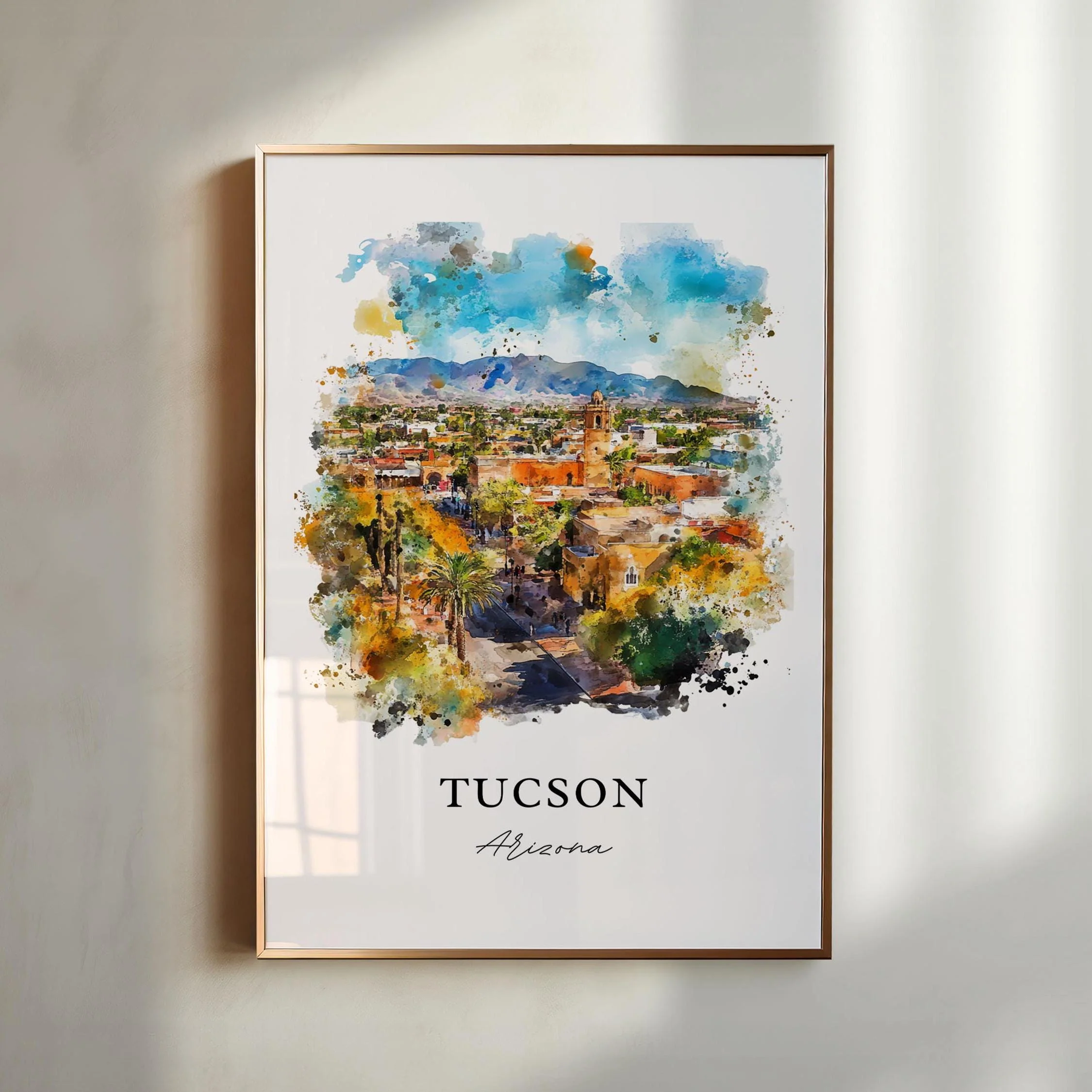 Tucson, USA – Watercolor Art Print
