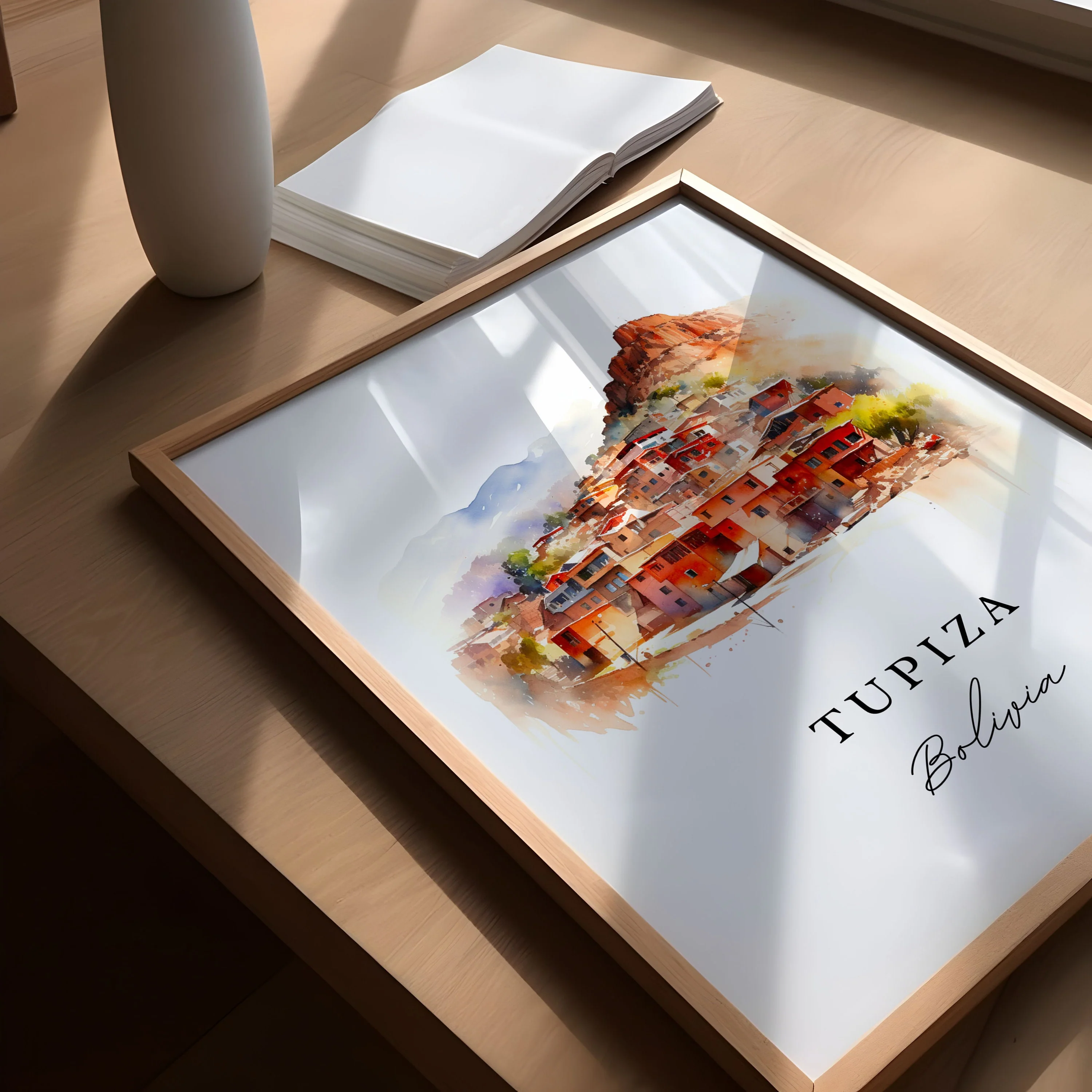 Tupiza, Bolivia – Watercolor Art Print - Image 4