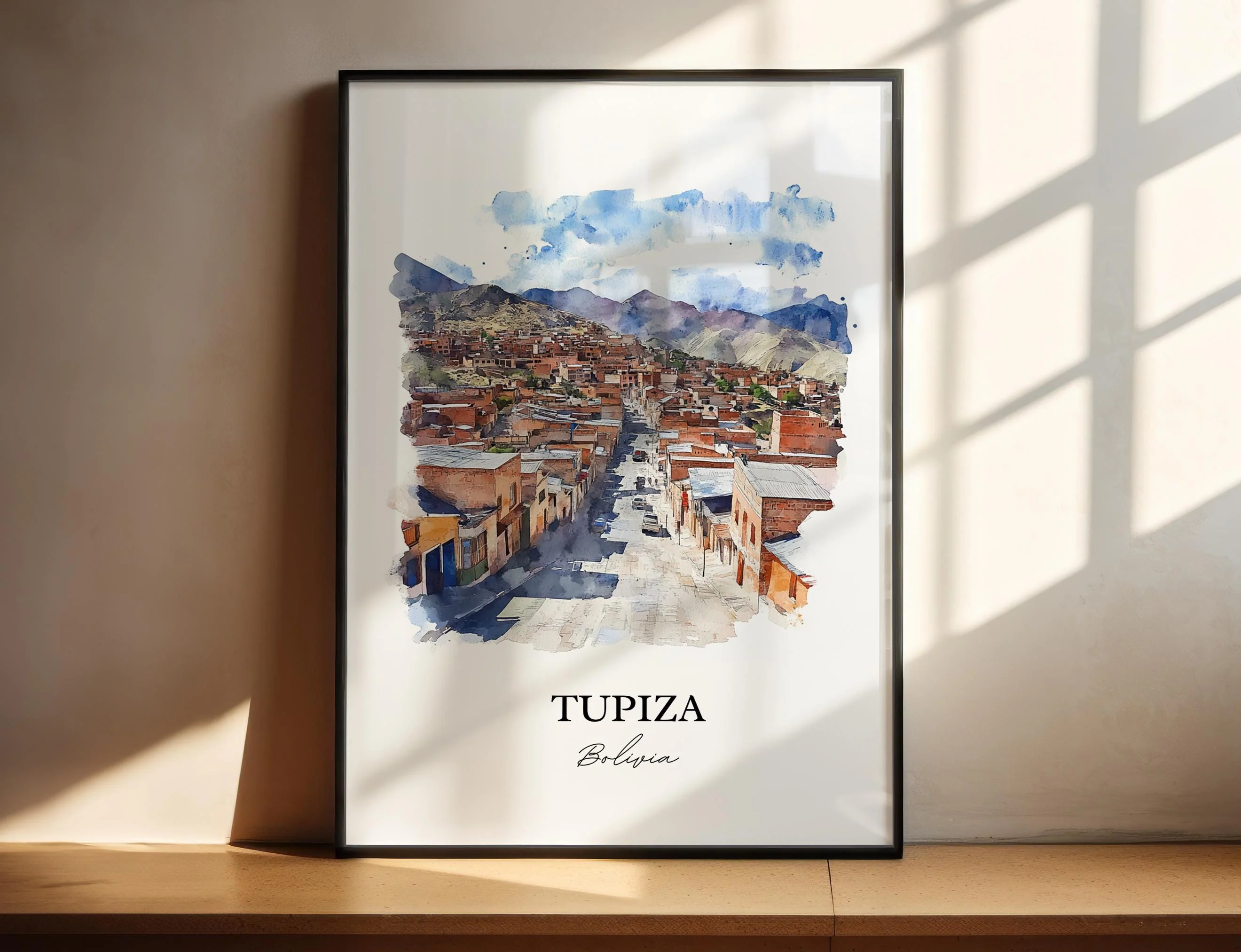Tupiza, Bolivia – Watercolor Art Print