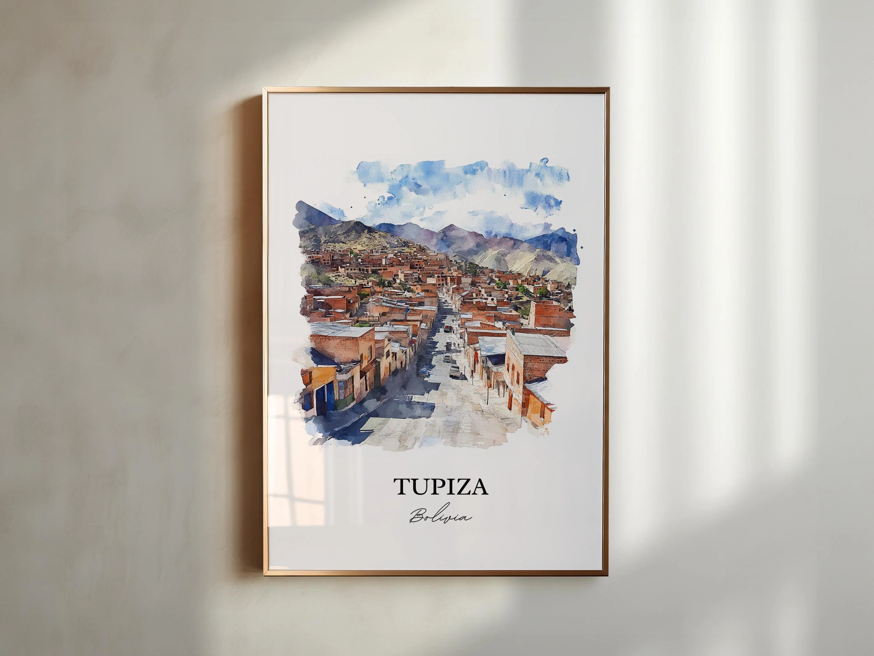 Tupiza, Bolivia – Watercolor Art Print - Image 3