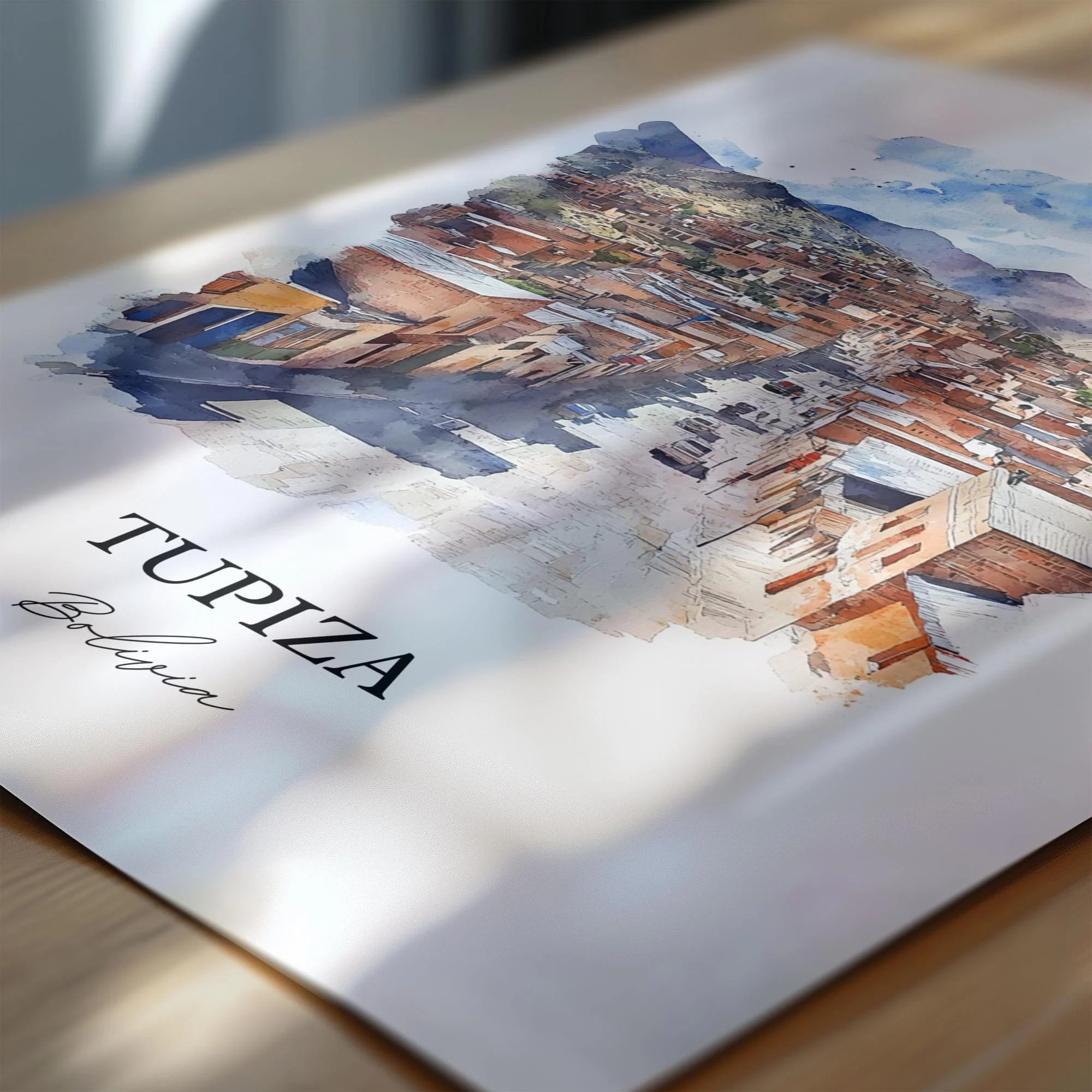 Tupiza, Bolivia – Watercolor Art Print - Image 2