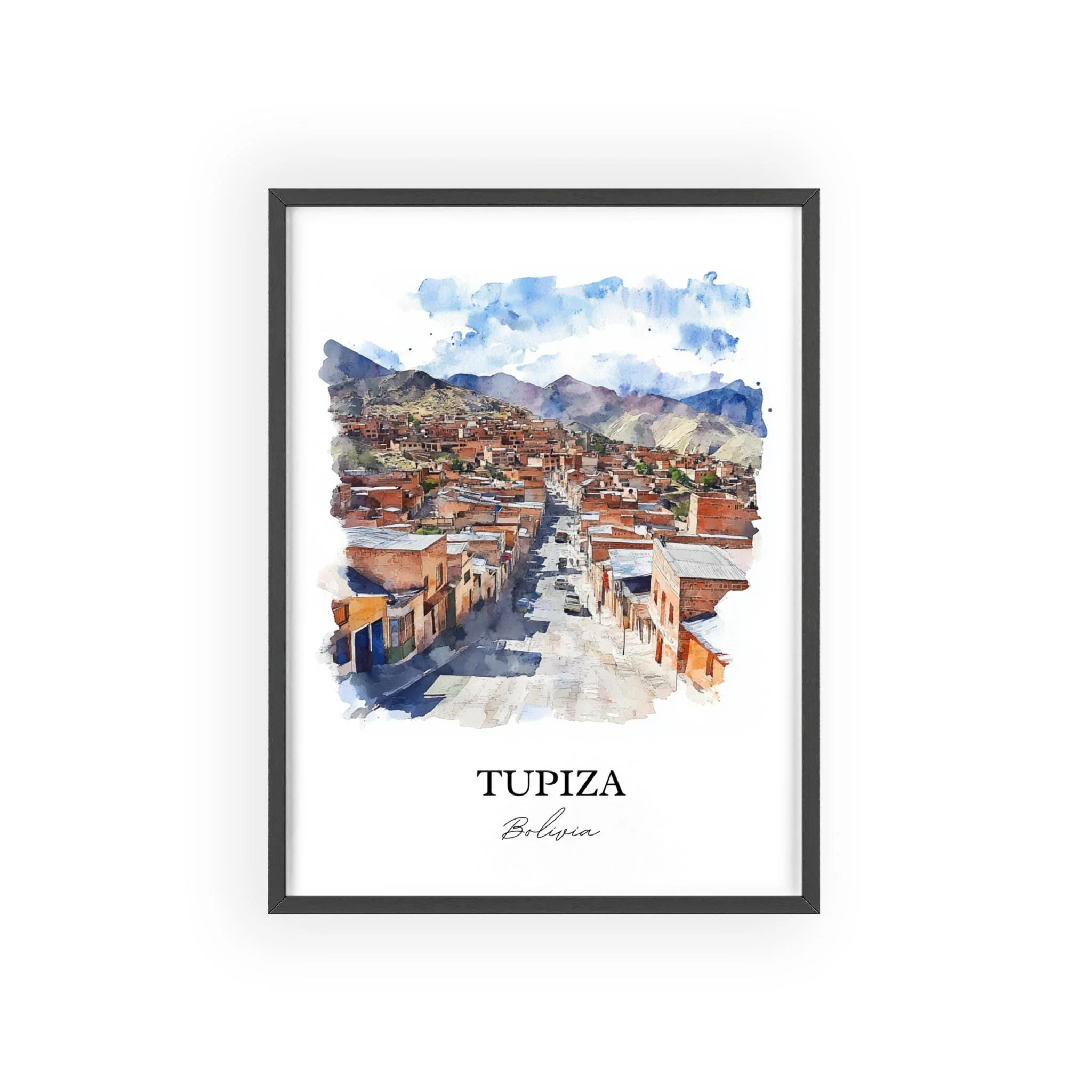 Tupiza, Bolivia – Watercolor Art Print - Image 7