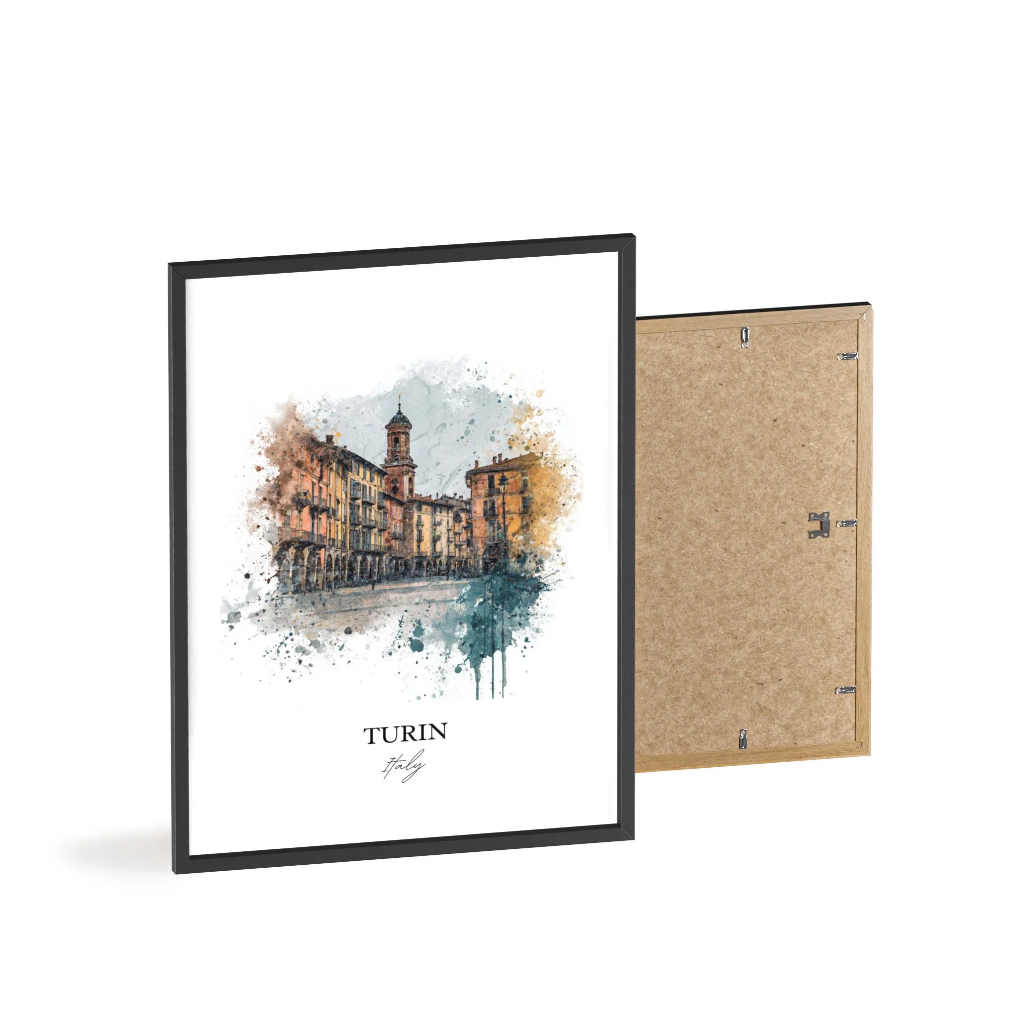 Turin, Italy – Watercolor Art Print - Image 10