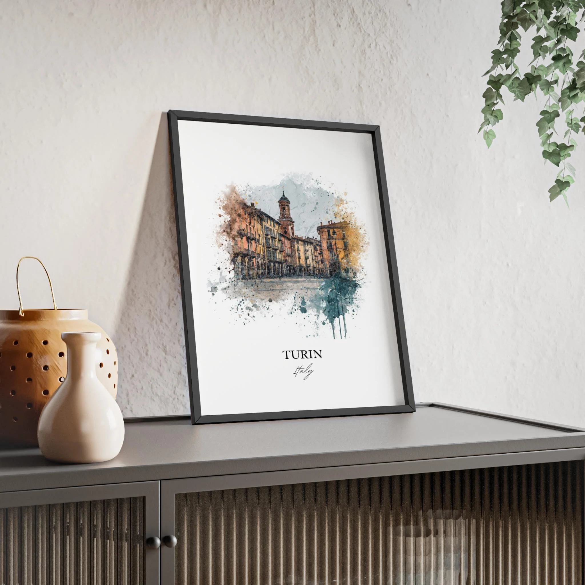 Turin, Italy – Watercolor Art Print - Image 11