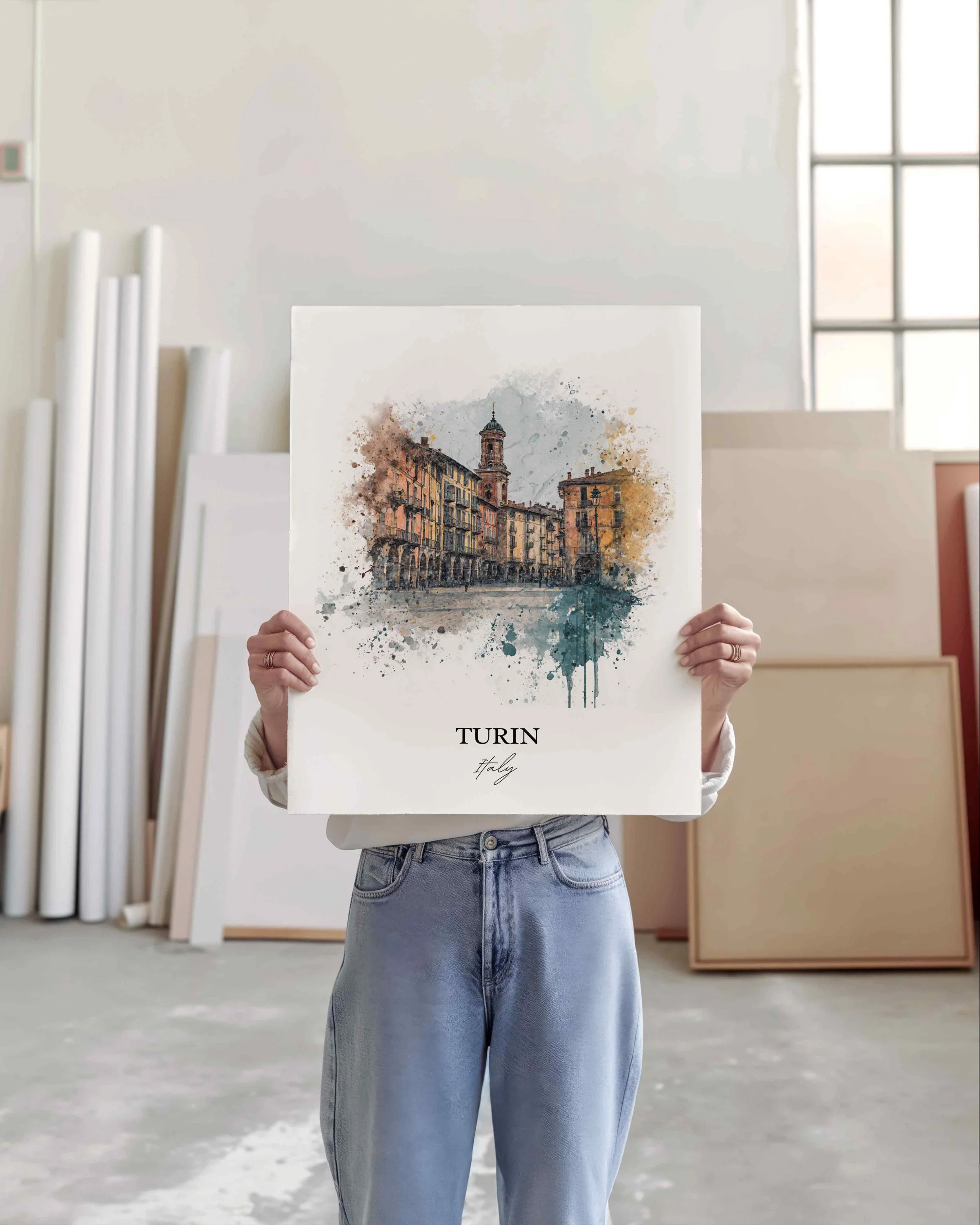 Turin, Italy – Watercolor Art Print - Image 7