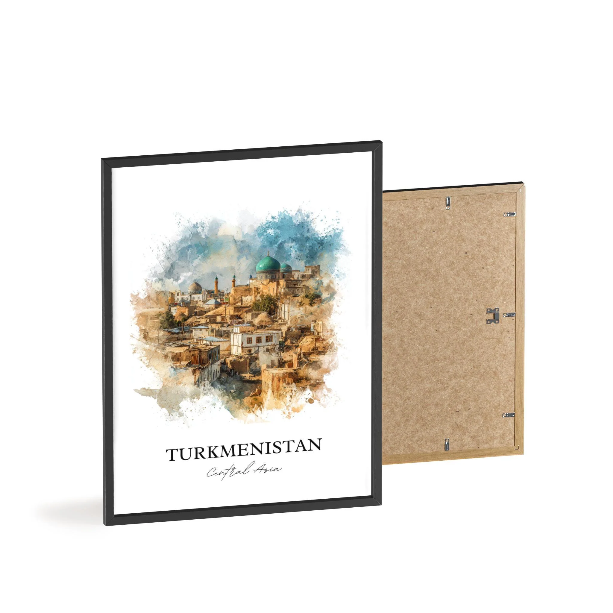 Turkmenistan, Turkmenistan – Watercolor Art Print - Image 8