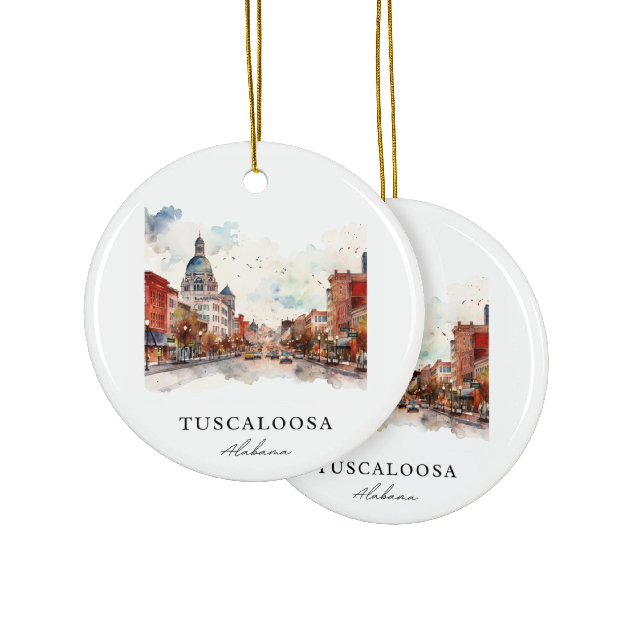 Tuscaloosa Ornament: Unique Tuscaloosa Souvenir, Bama Xmas Decor, and Authentic Alabama Gift - Image 2