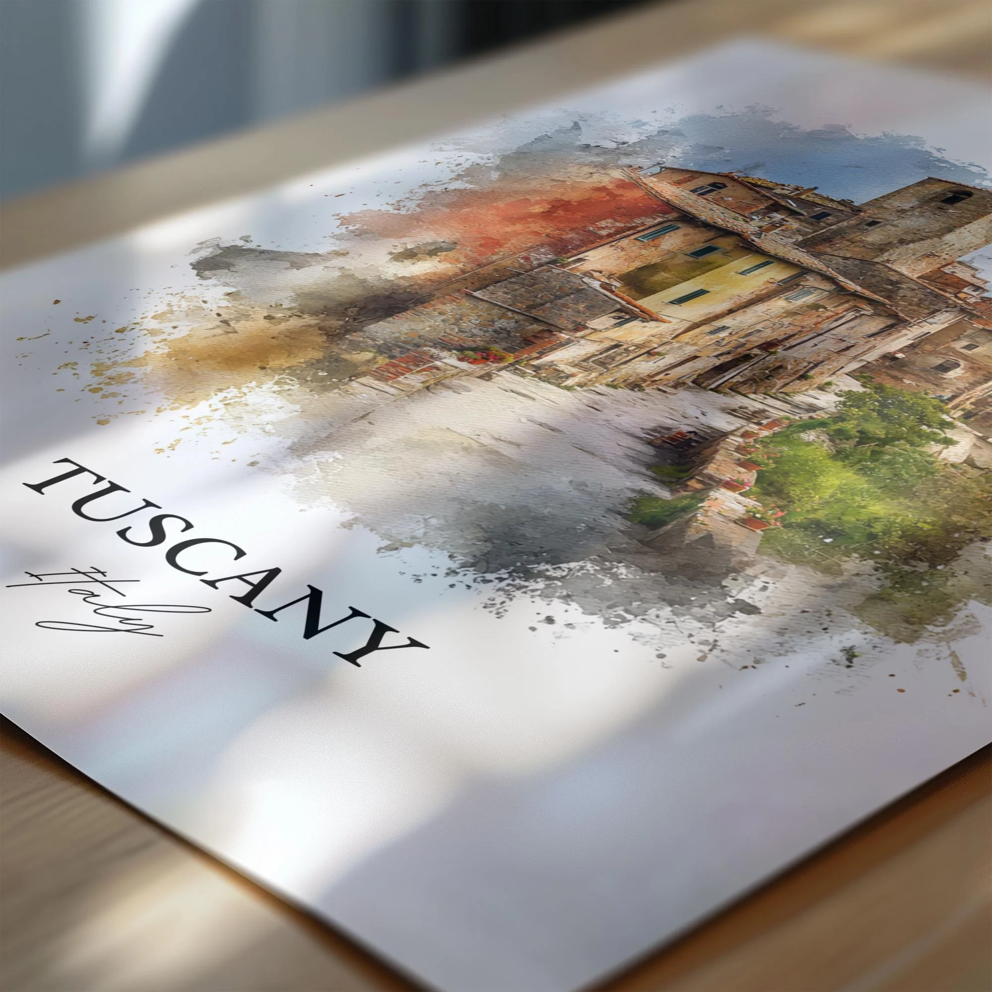 Tuscany, Italy – Watercolor Art Print - Image 2