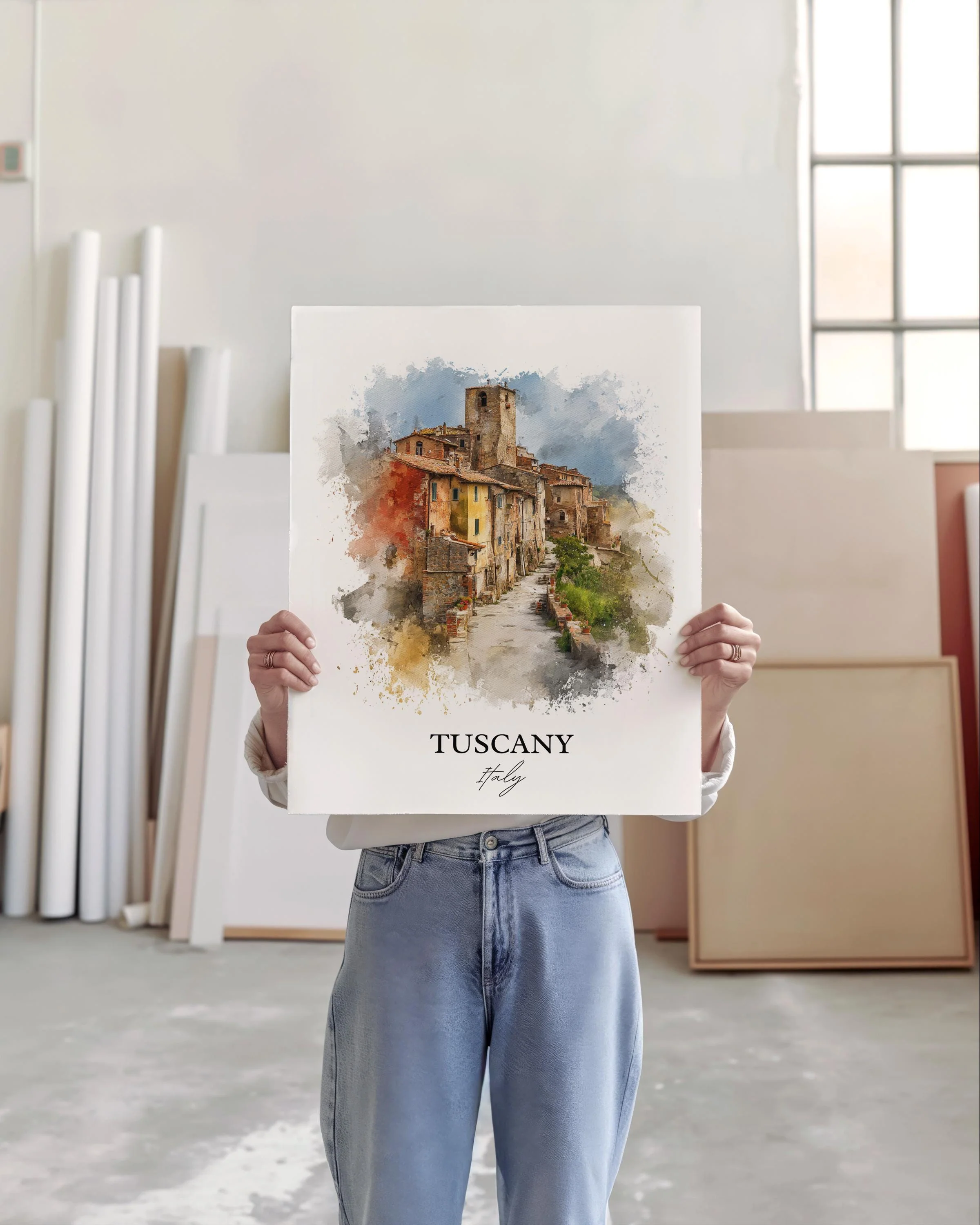 Tuscany, Italy – Watercolor Art Print - Image 3